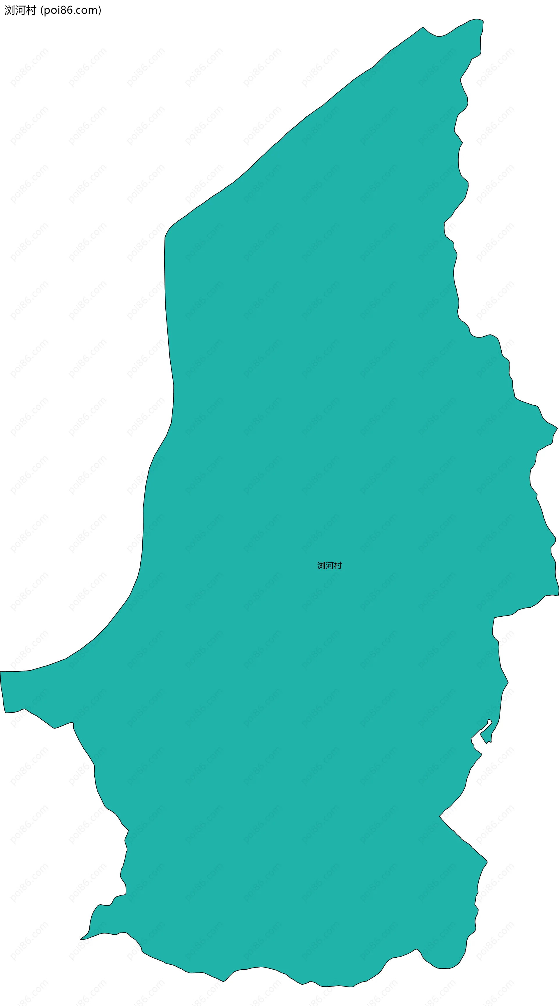 浏河村边界地图