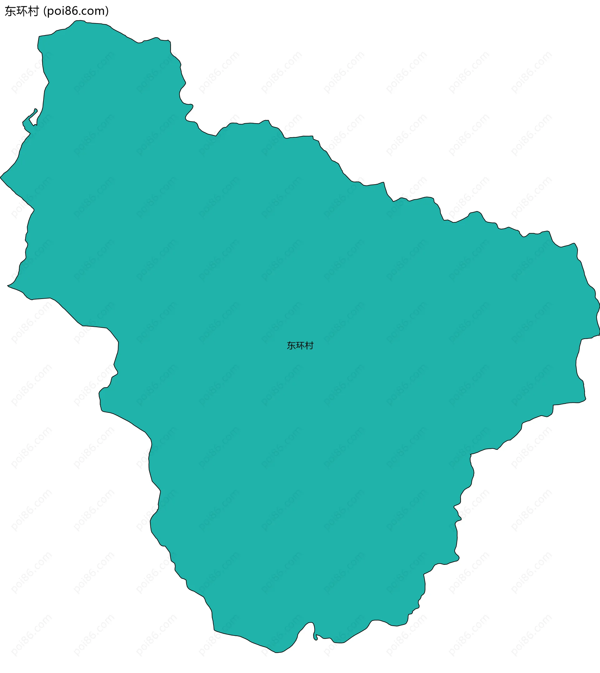 东环村边界地图