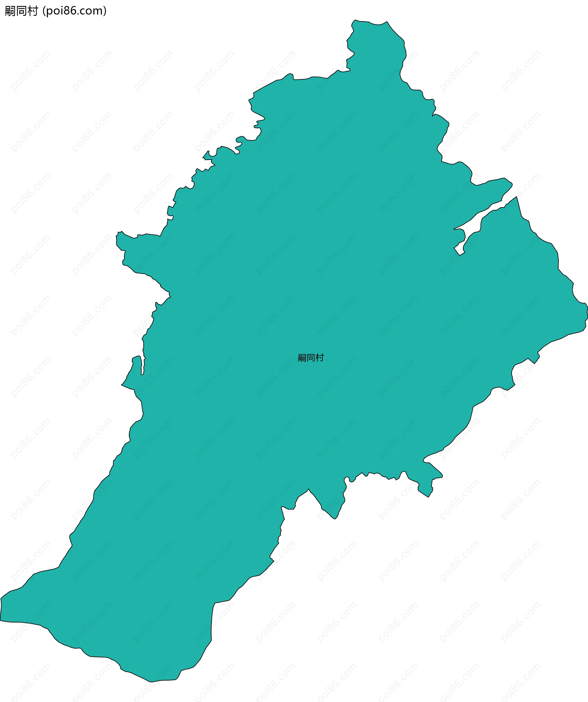 嗣同村边界地图