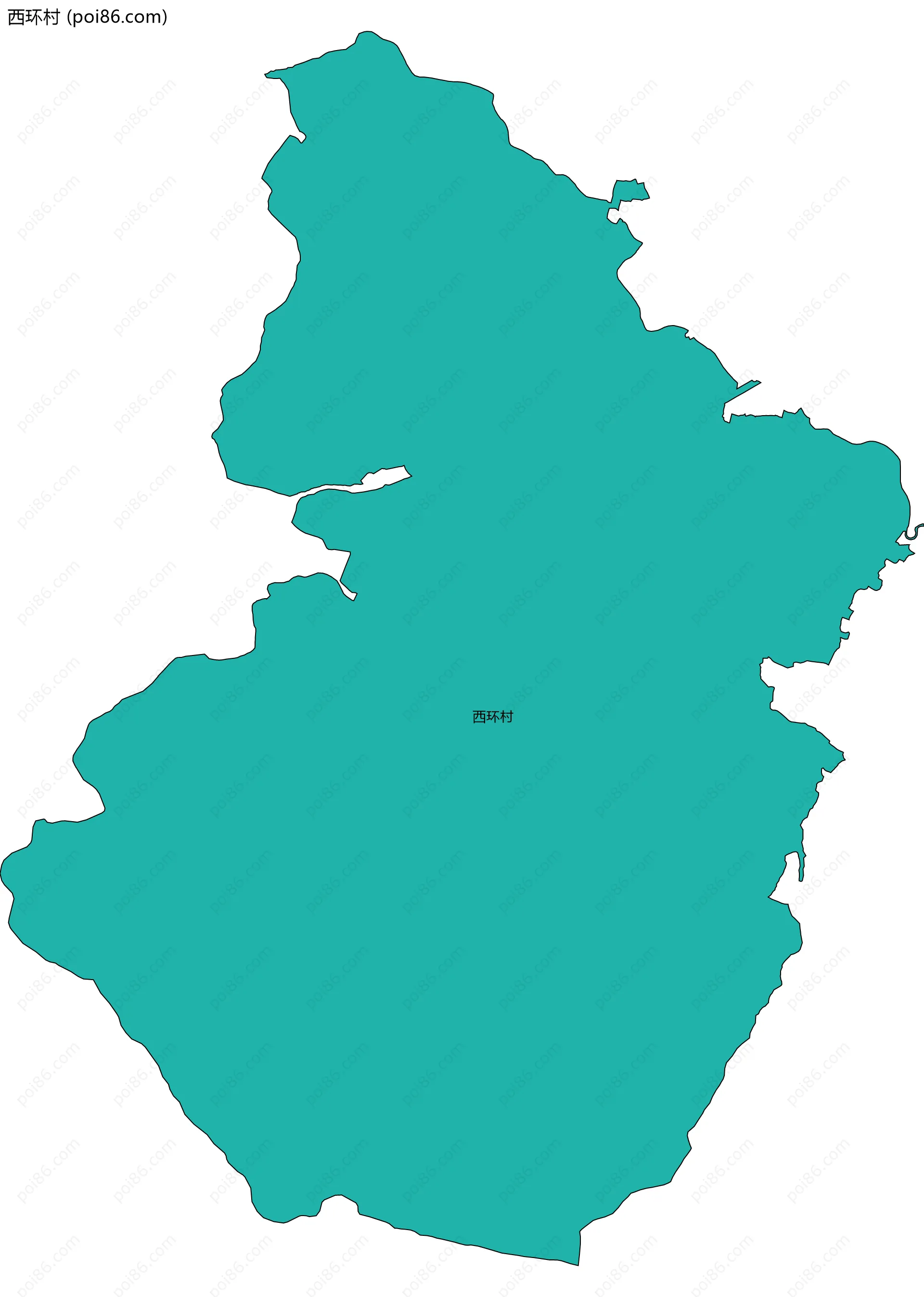 西环村边界地图