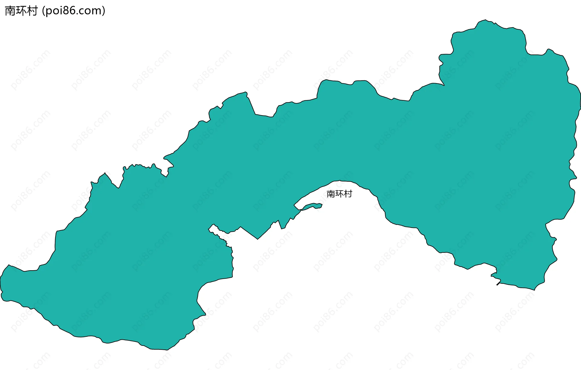 南环村边界地图