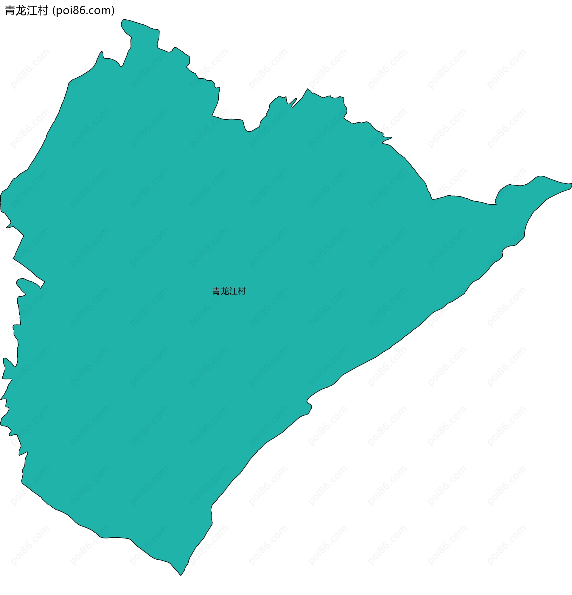青龙江村边界地图