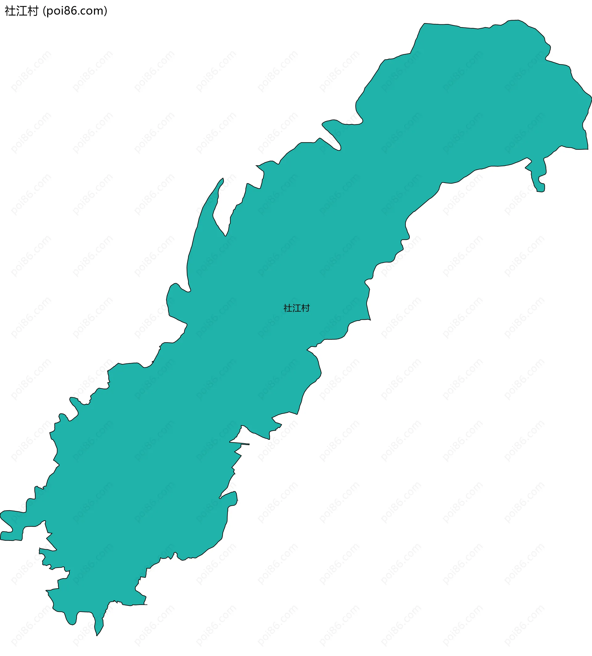 社江村边界地图