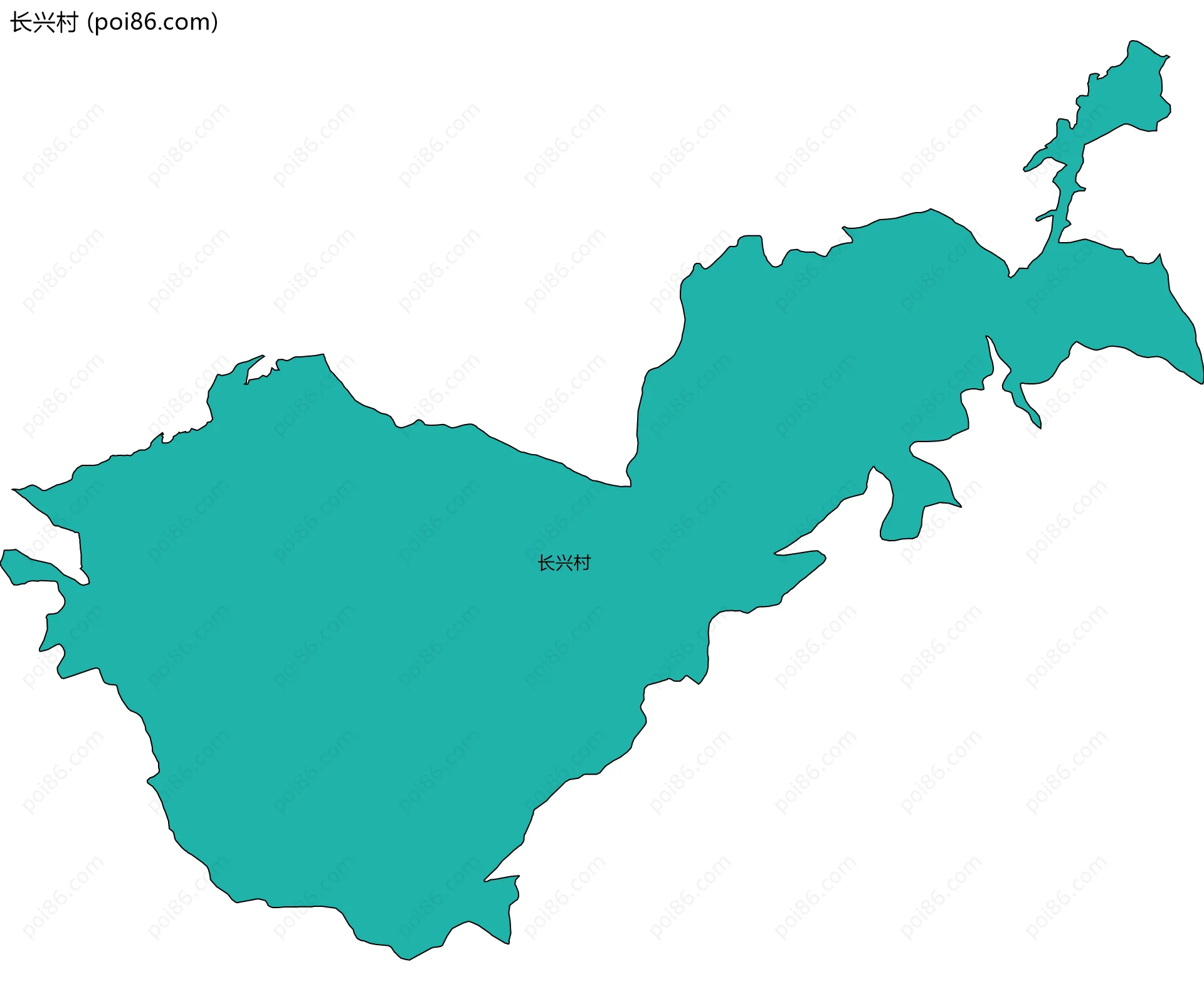 长兴村边界地图