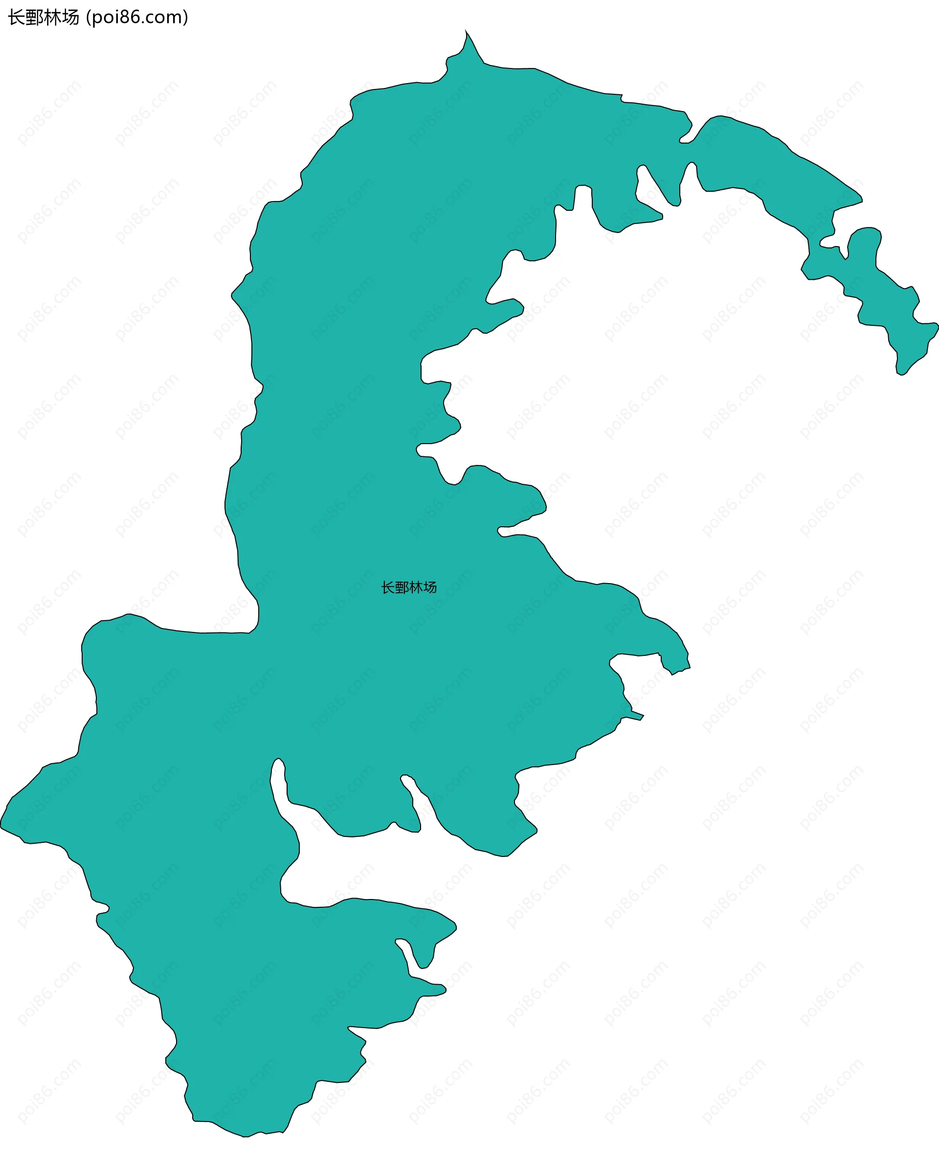 长鄄林场边界地图