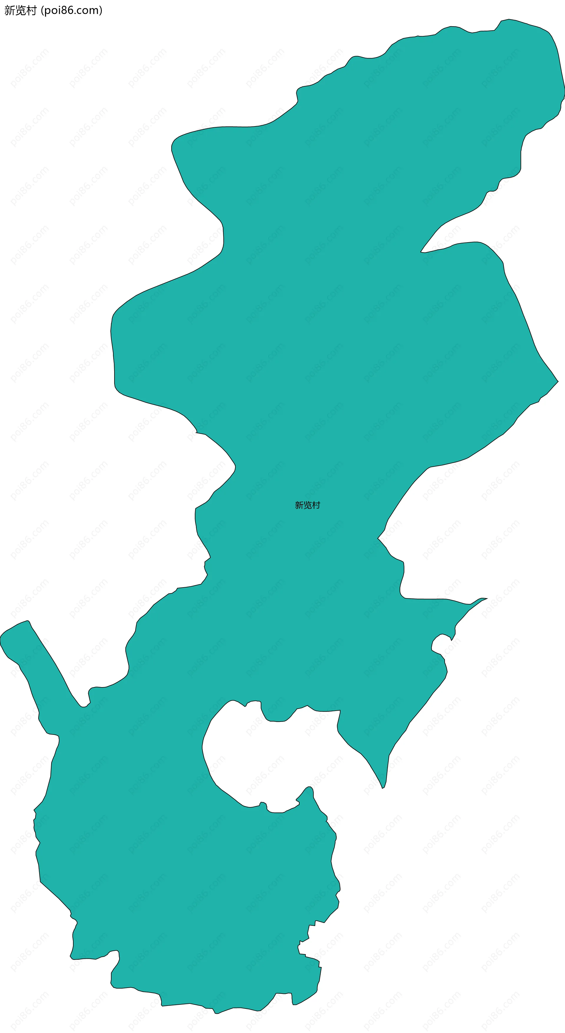 新览村边界地图
