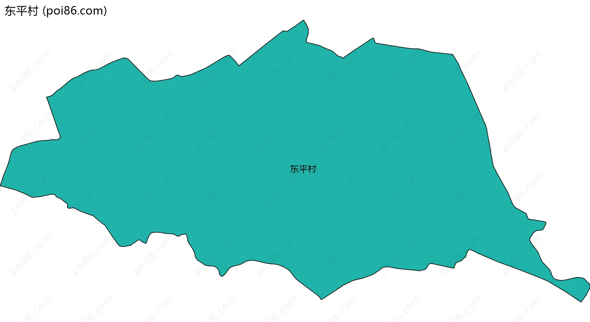 东平村边界地图