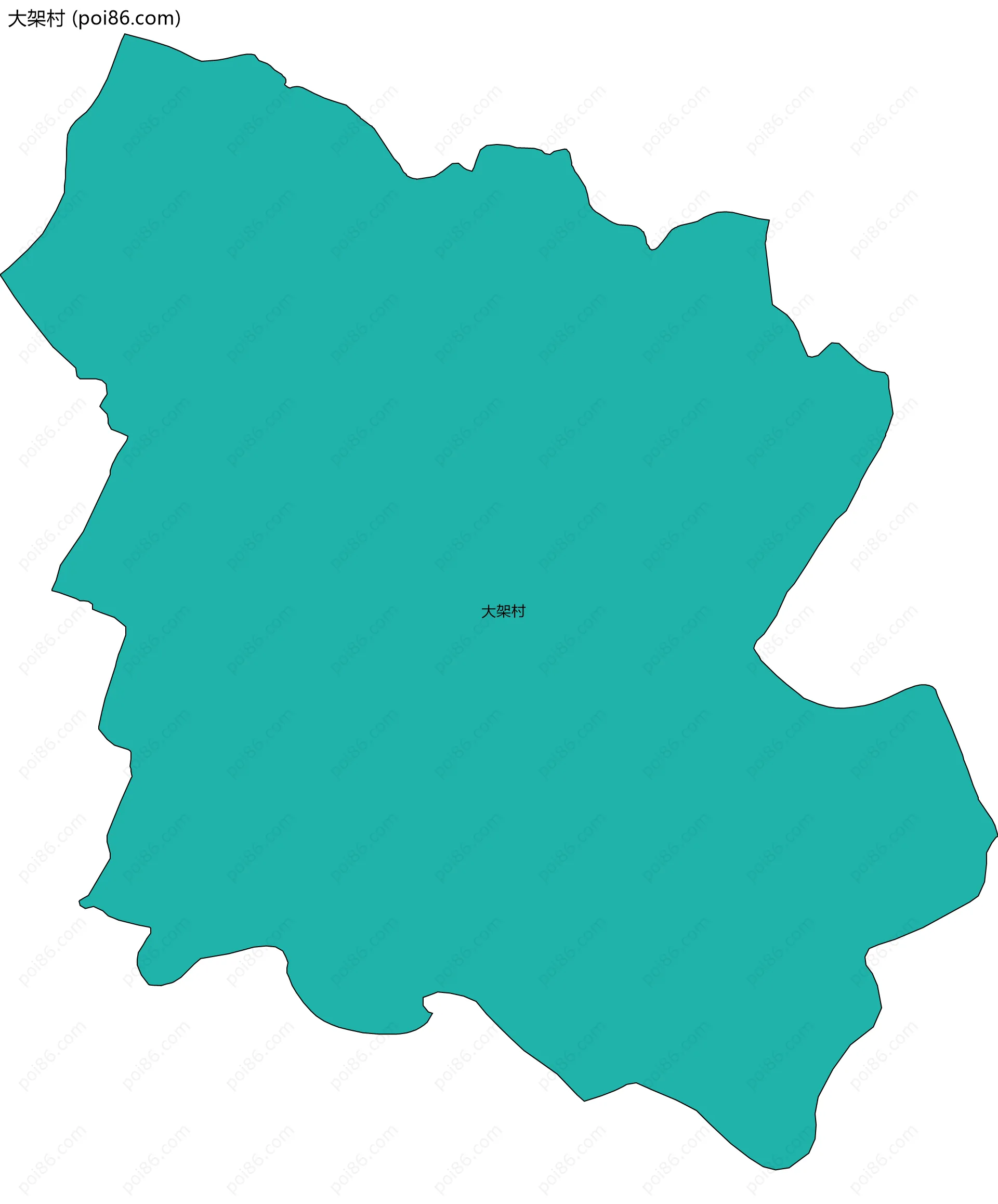 大架村边界地图