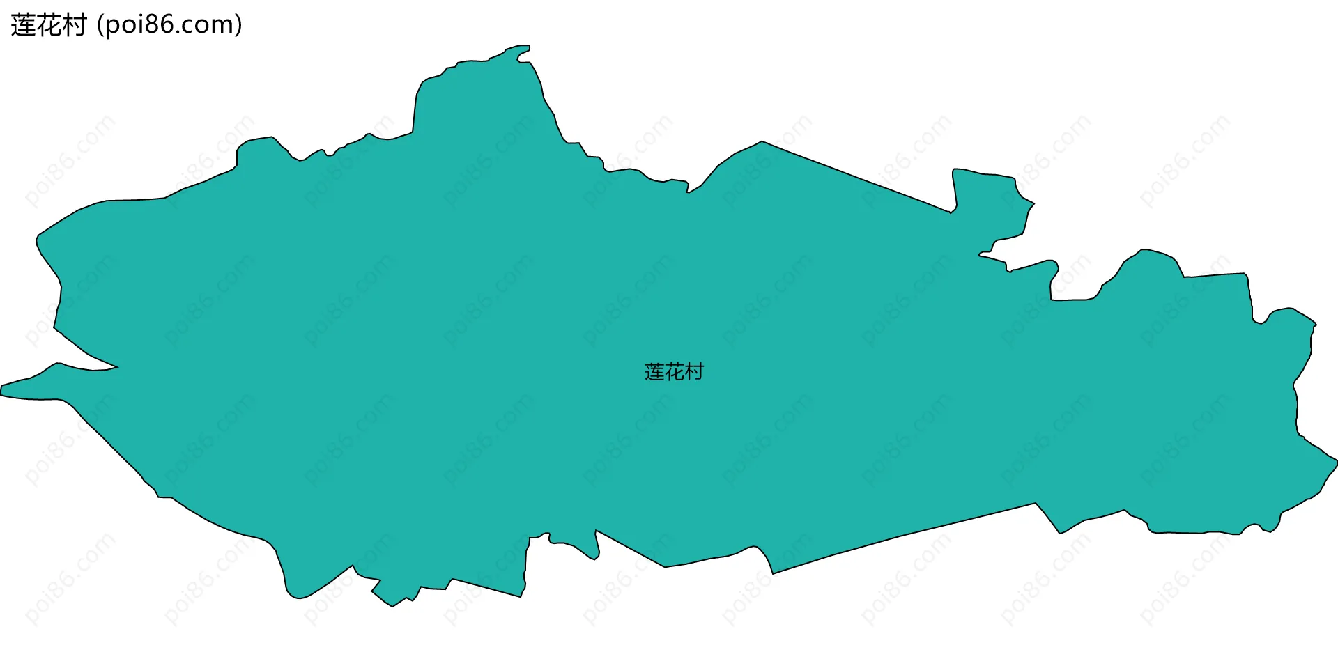 莲花村边界地图