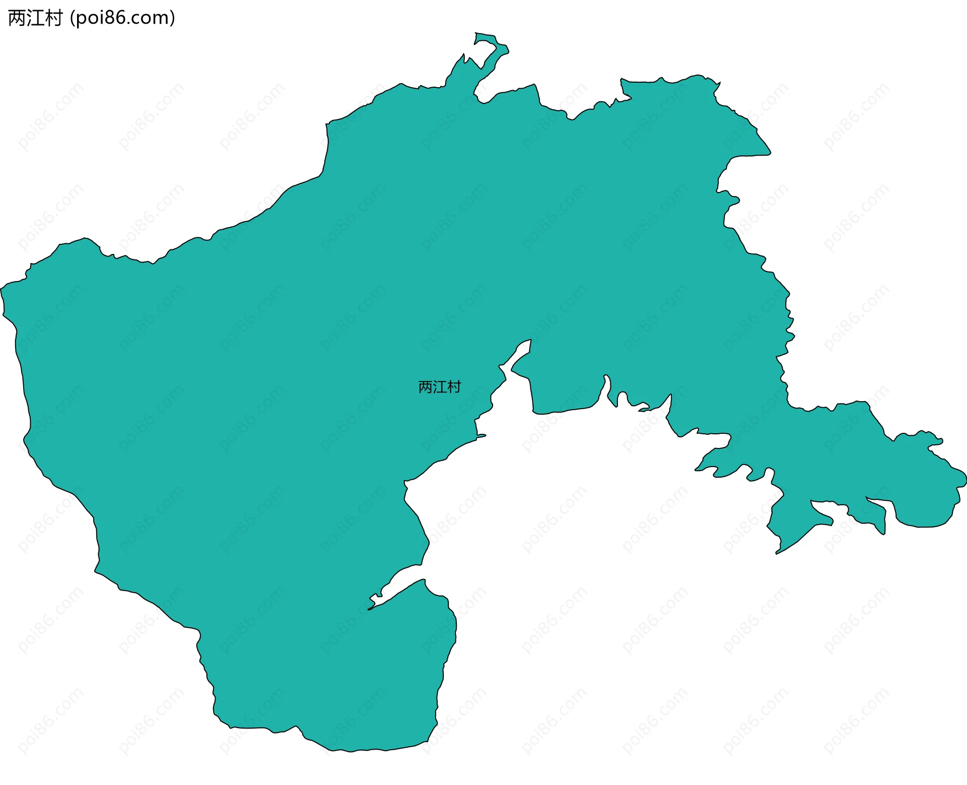 两江村边界地图