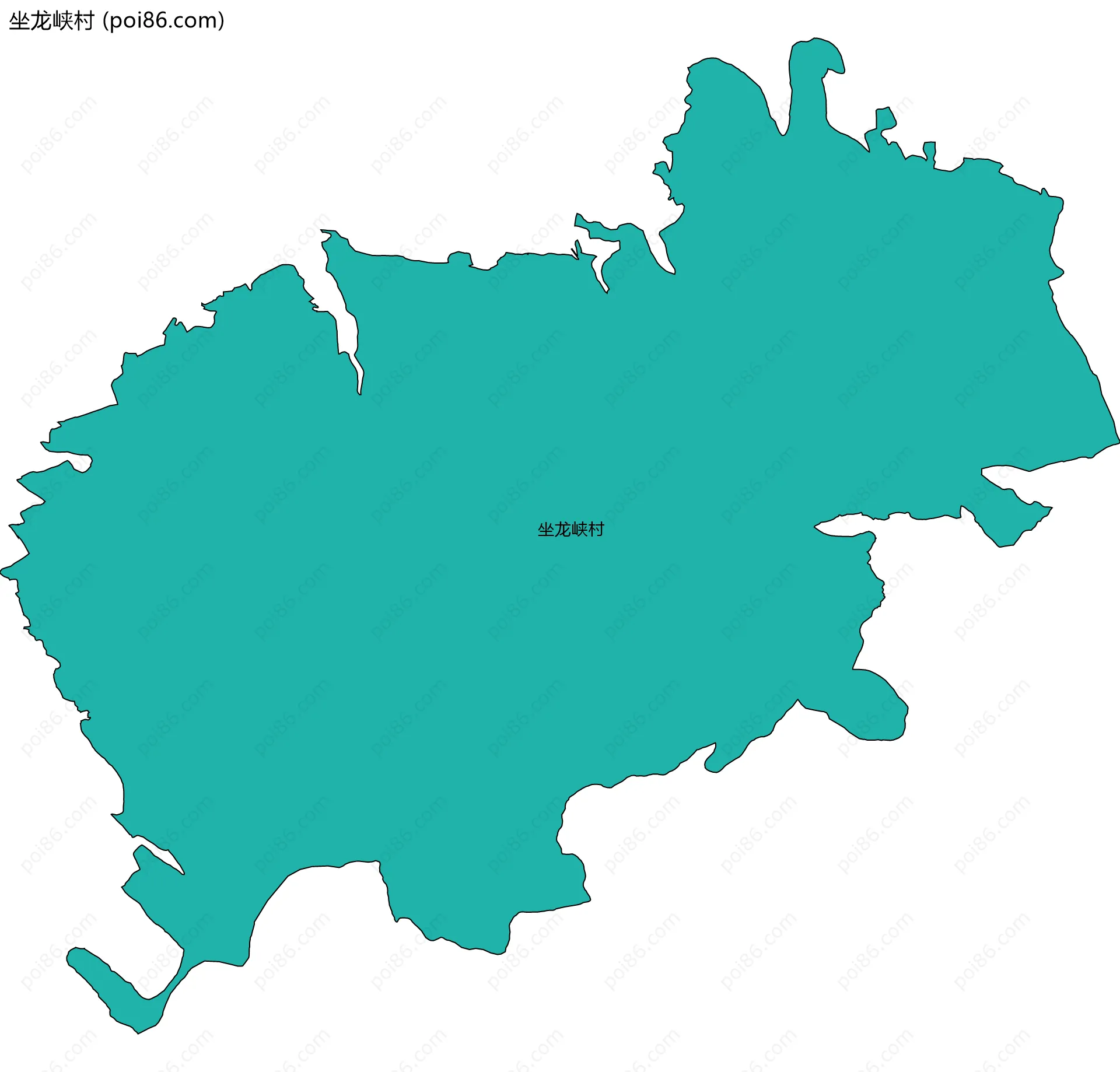 坐龙峡村边界地图