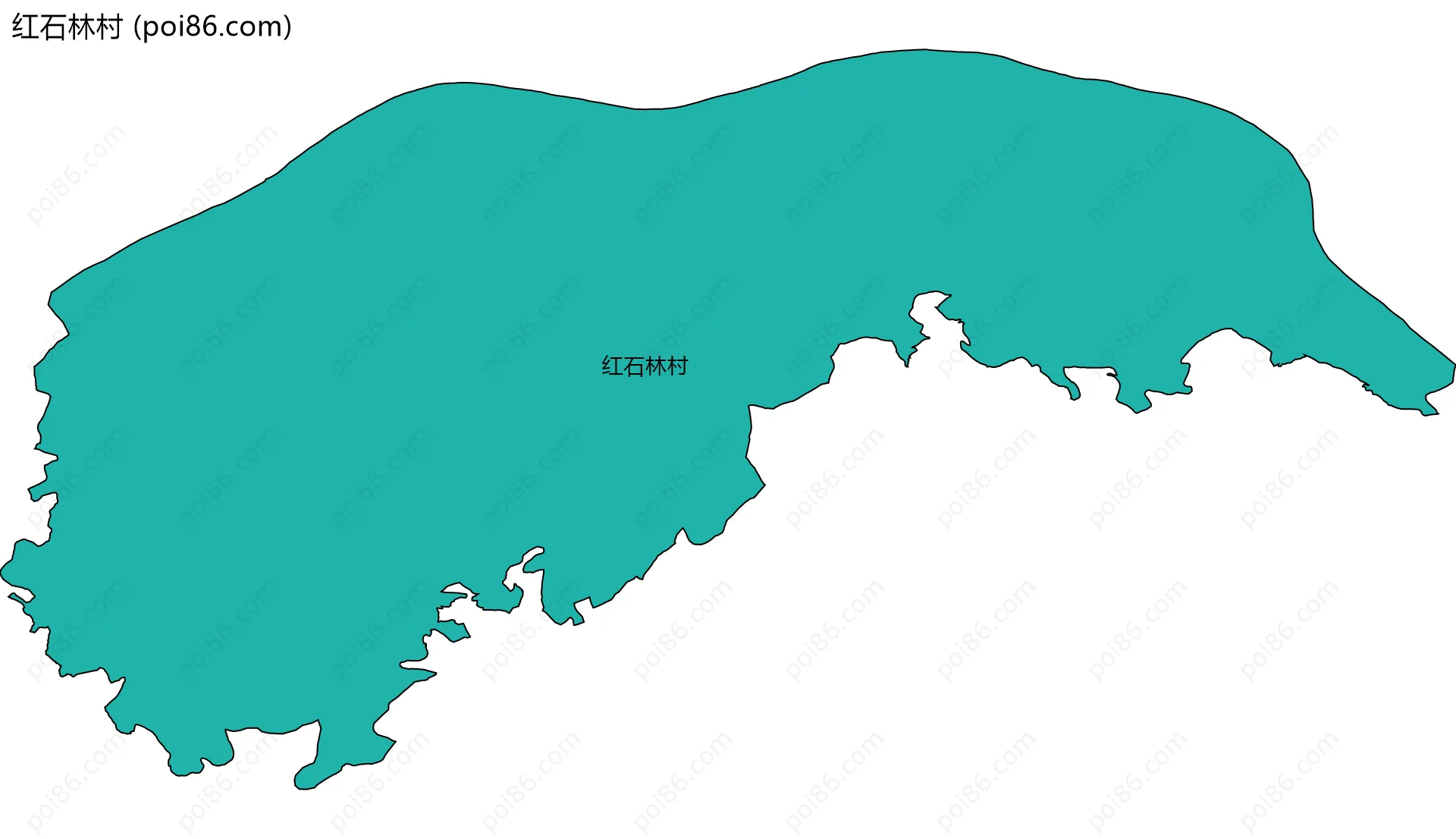 红石林村边界地图