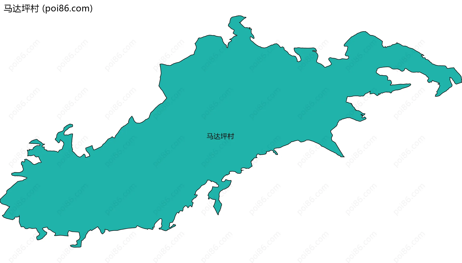 马达坪村边界地图