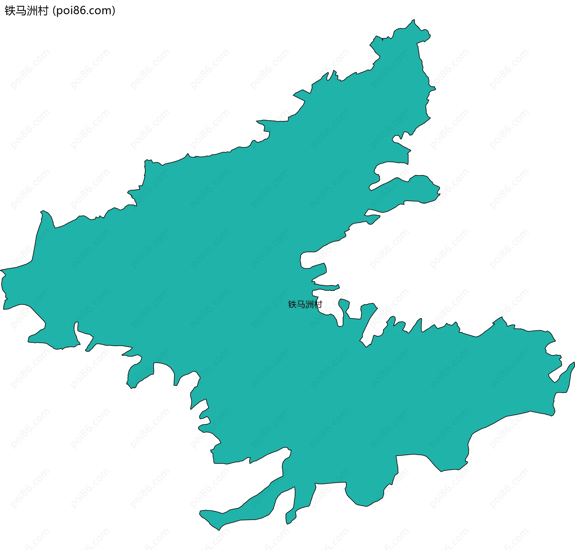 铁马洲村边界地图