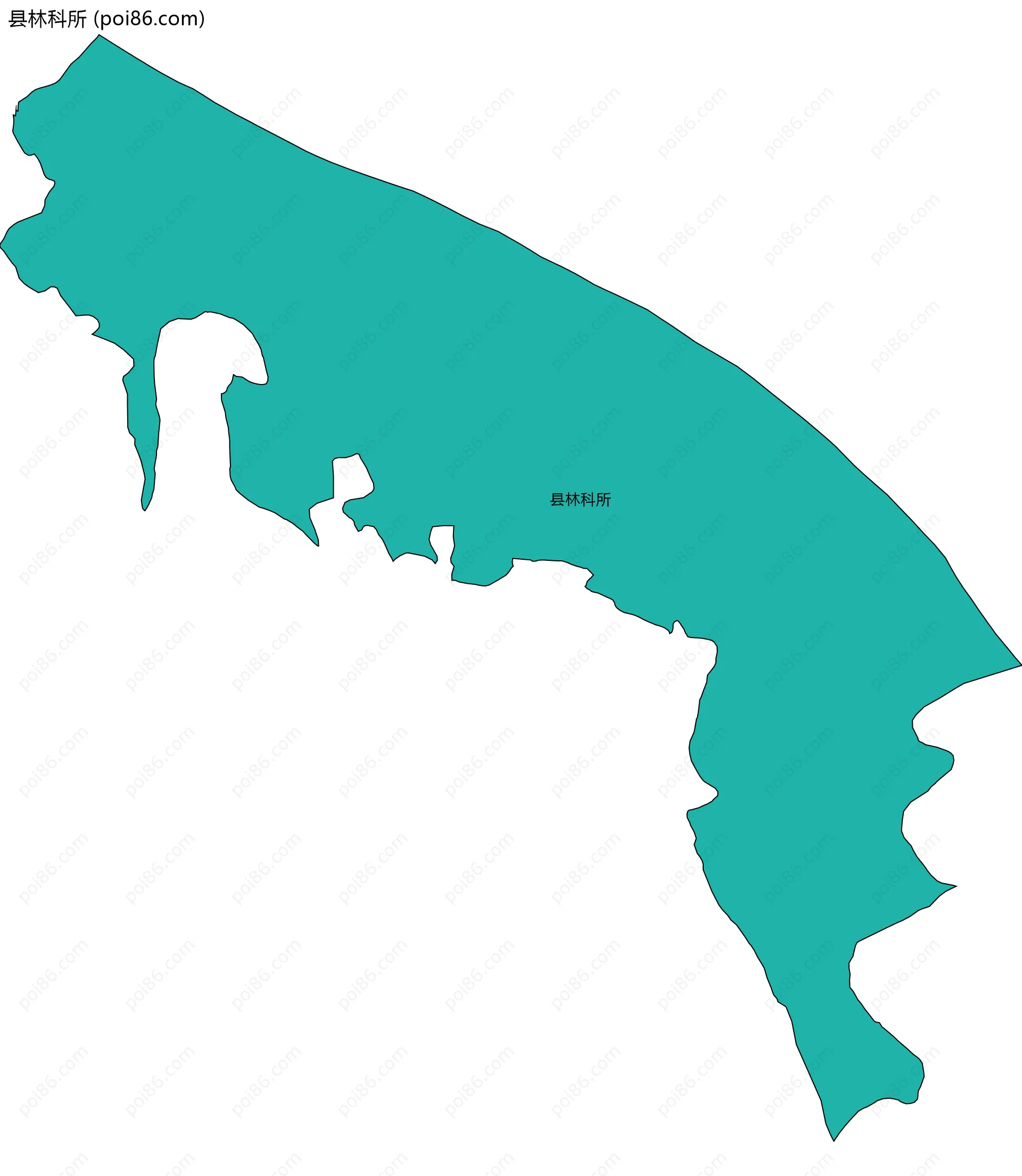 县林科所边界地图