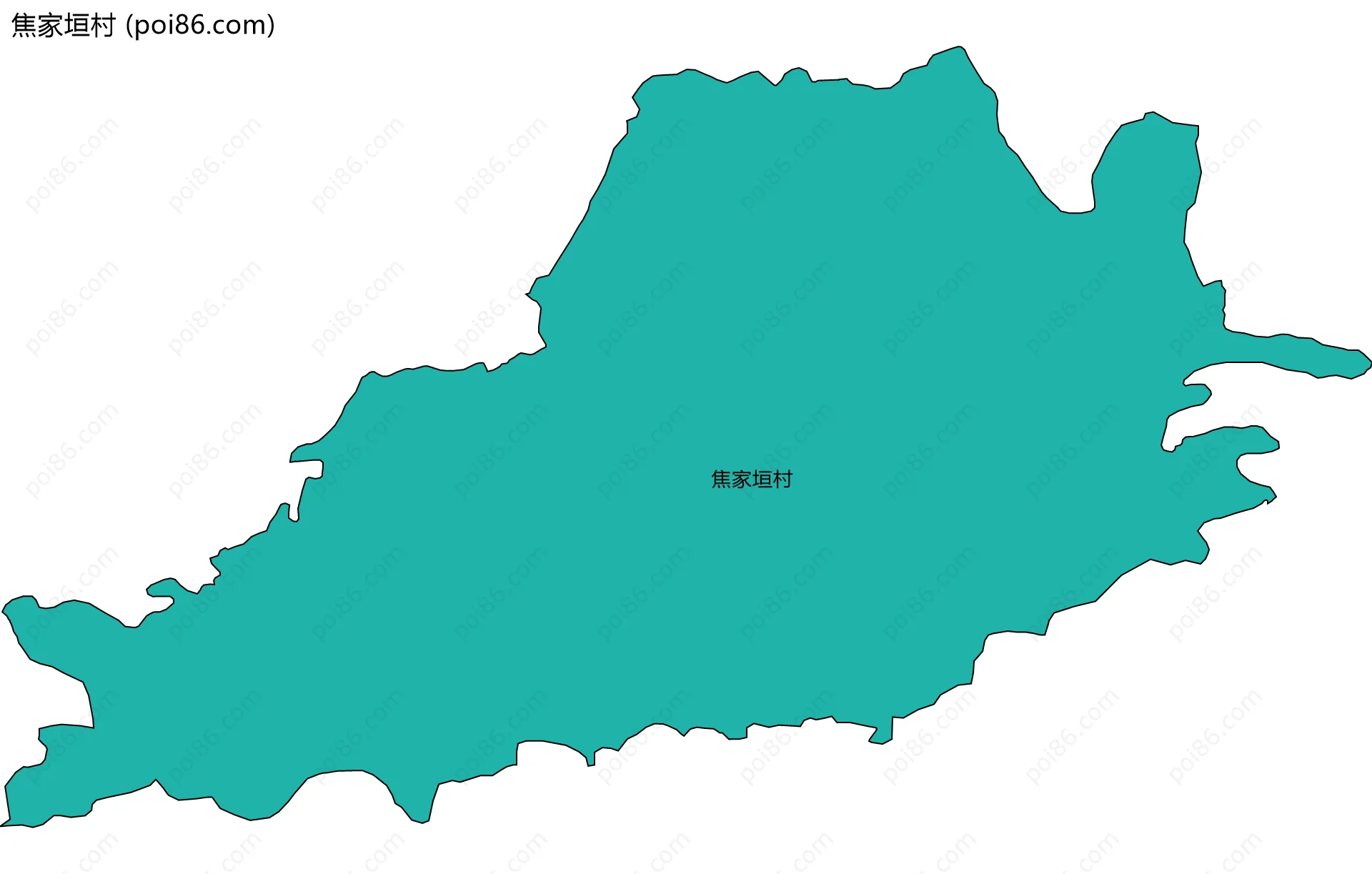 焦家垣村边界地图