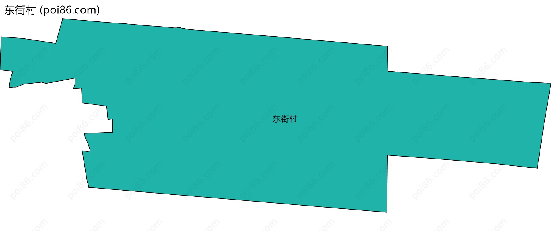 东街村边界地图