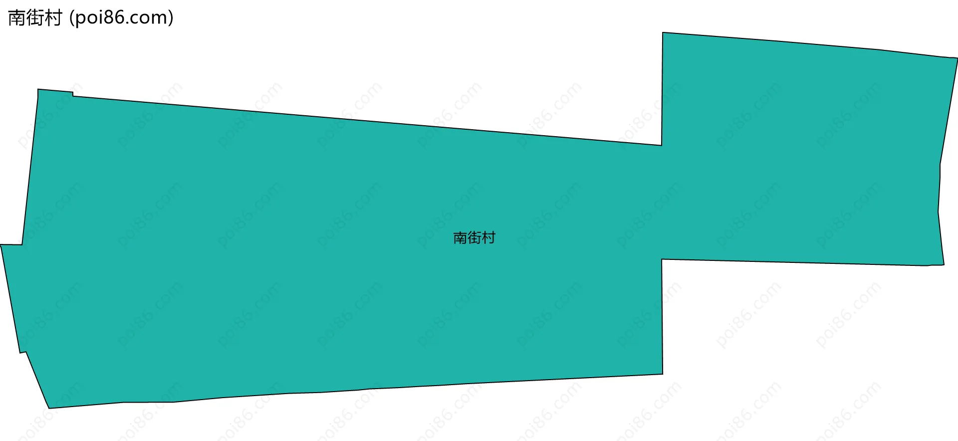 南街村边界地图