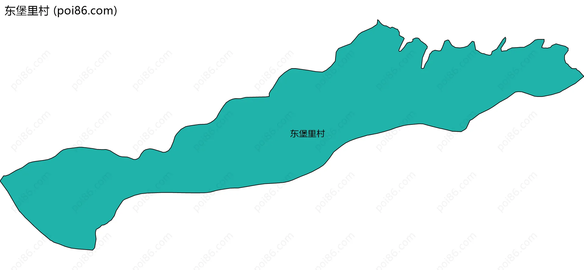 东堡里村边界地图