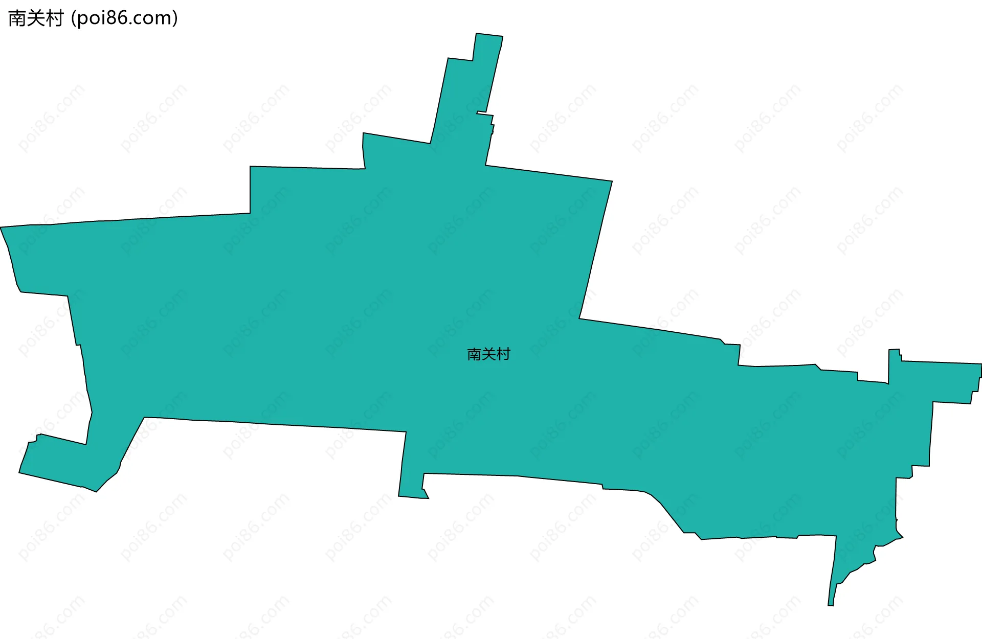 南关村边界地图