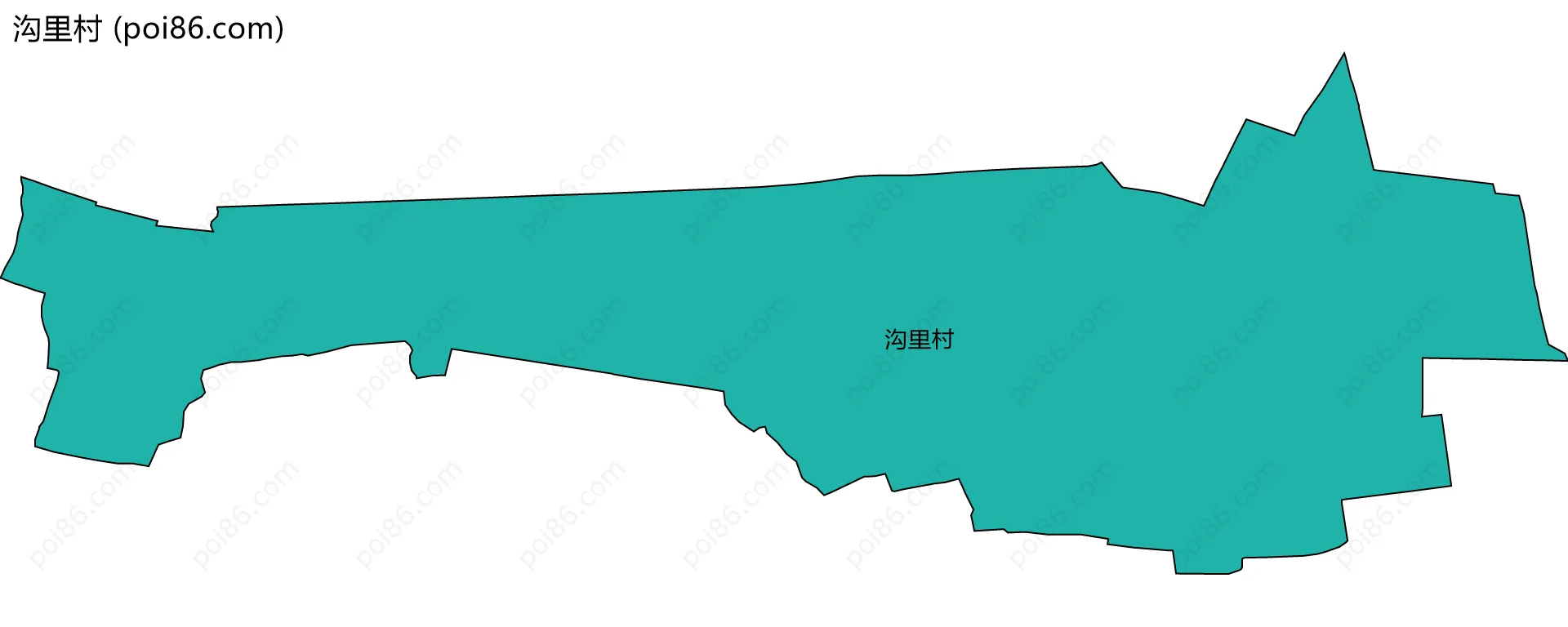 沟里村边界地图