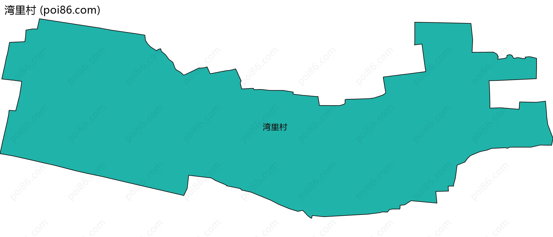 湾里村边界地图