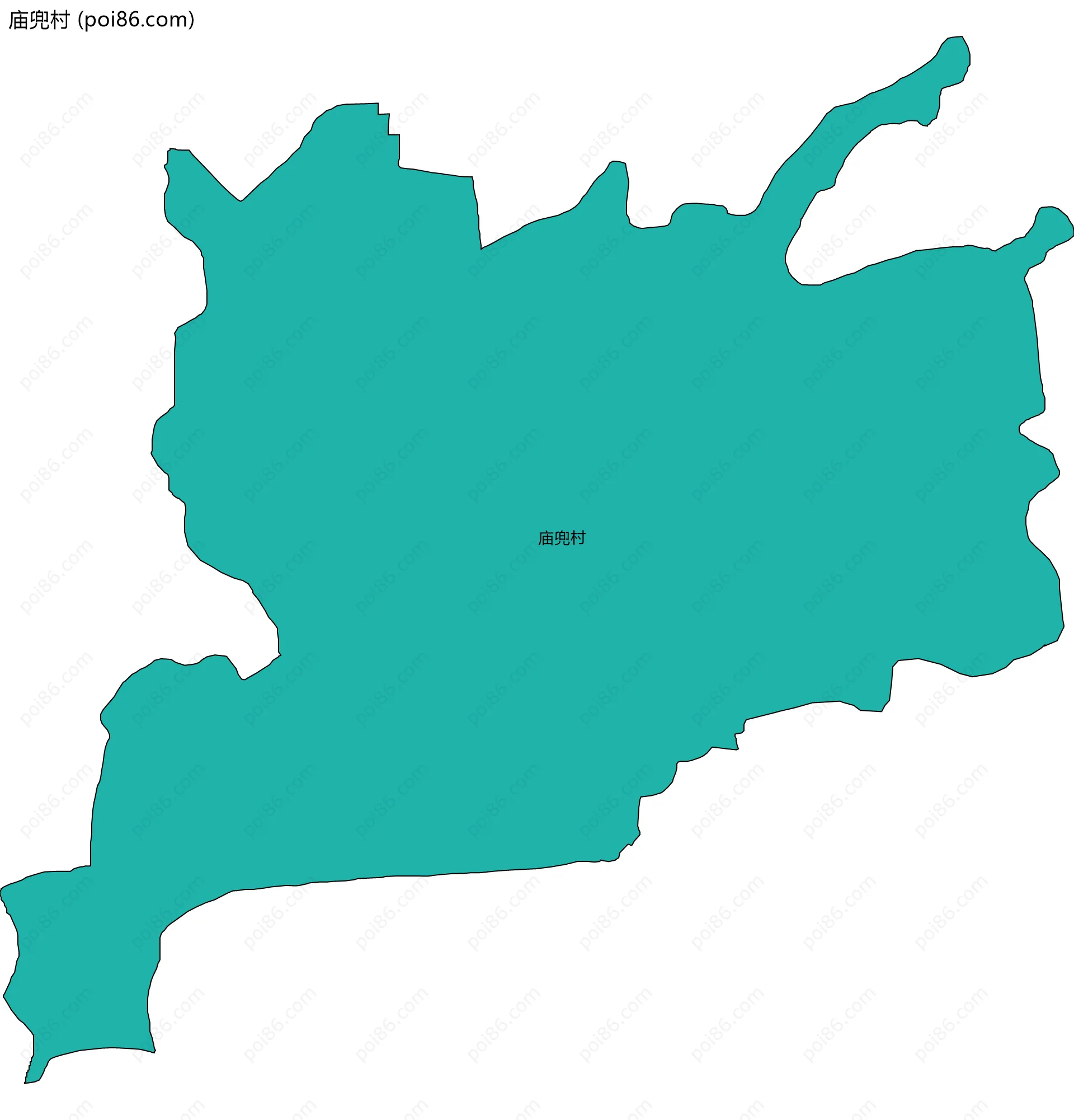 庙兜村边界地图