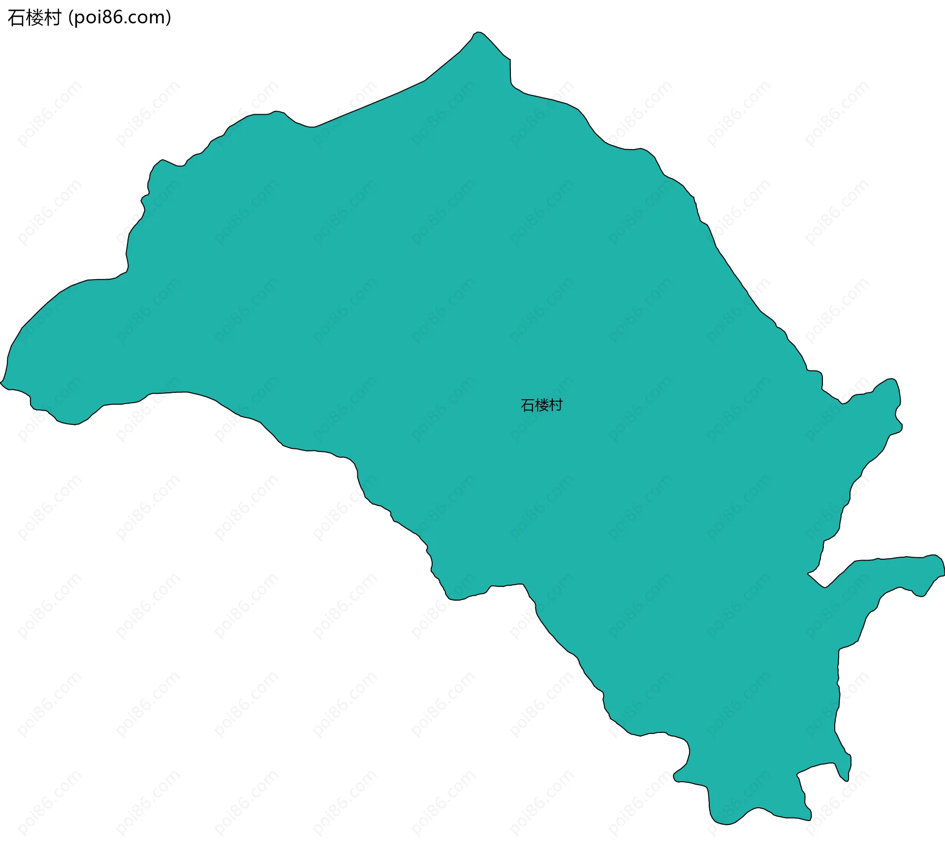 石楼村边界地图