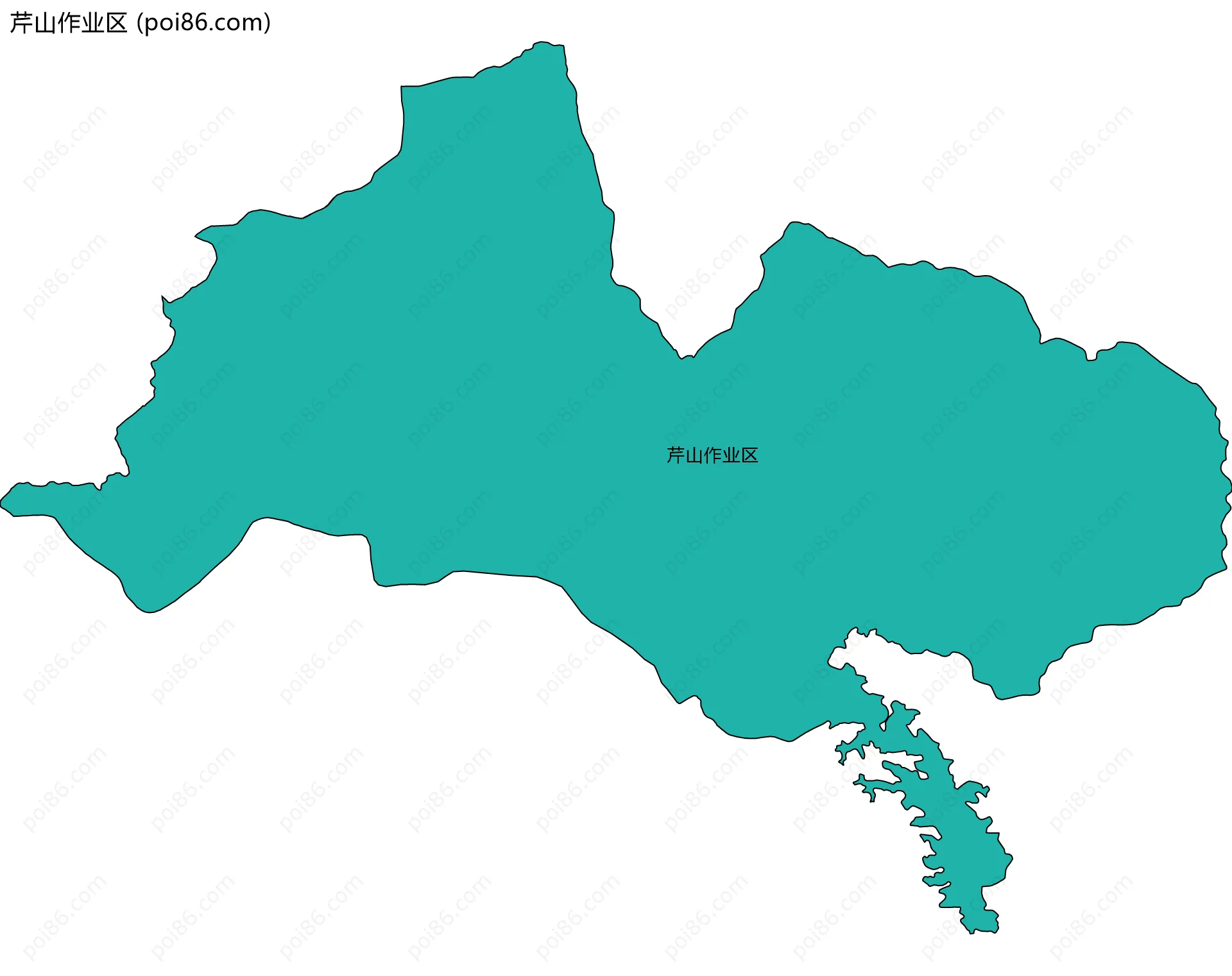 芹山作业区边界地图