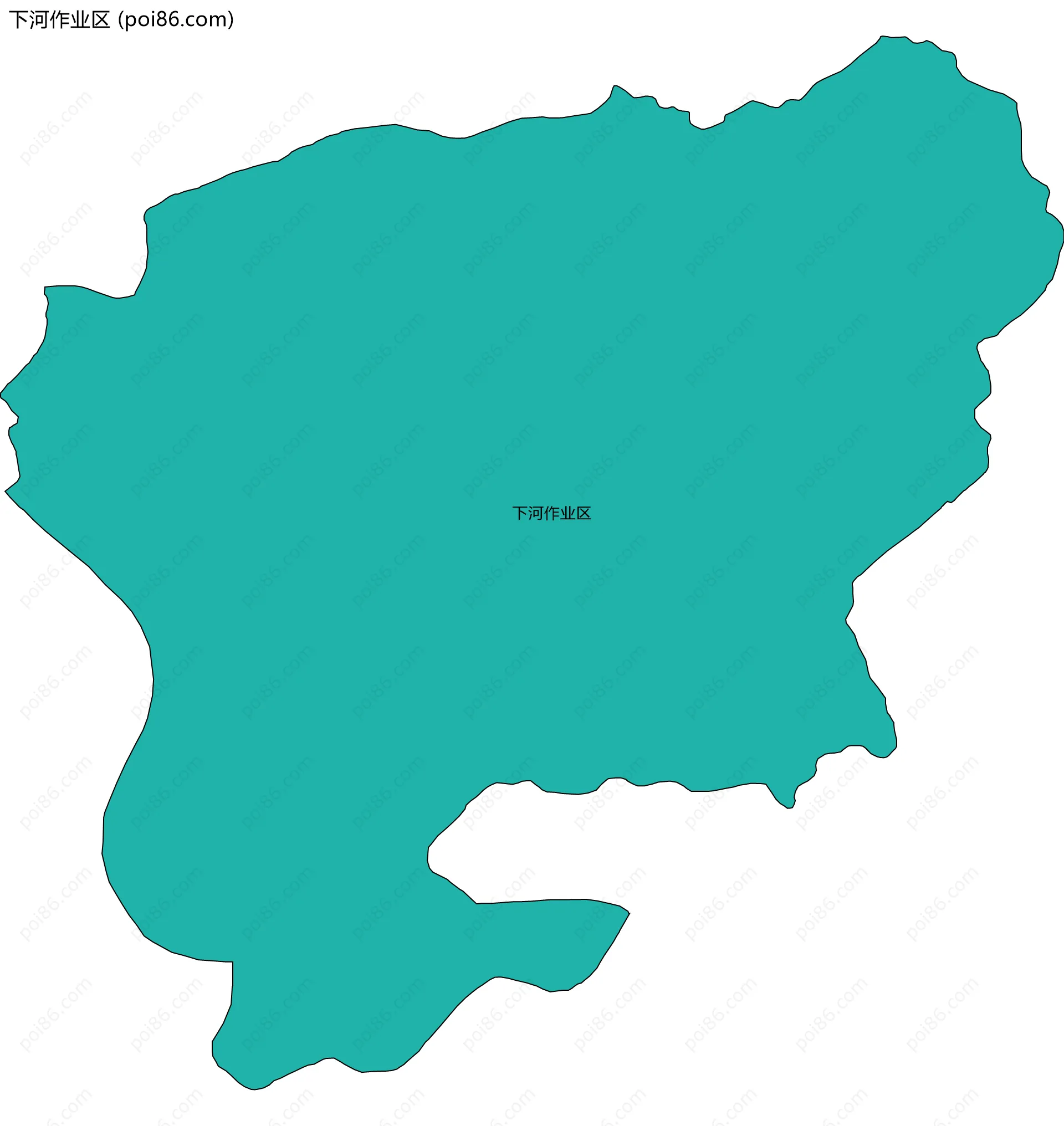 下河作业区边界地图