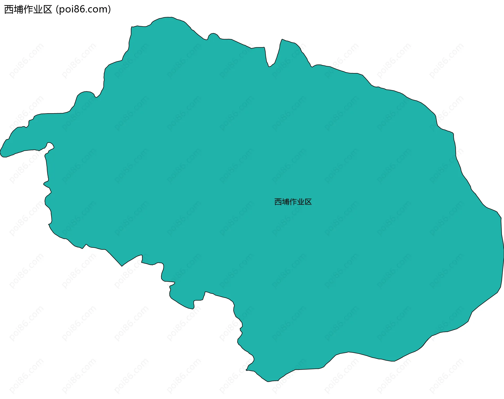 西埔作业区边界地图