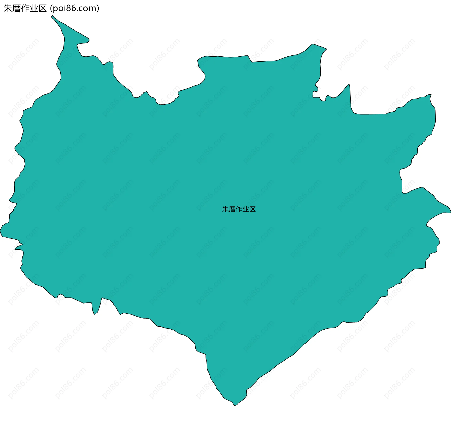 朱厝作业区边界地图