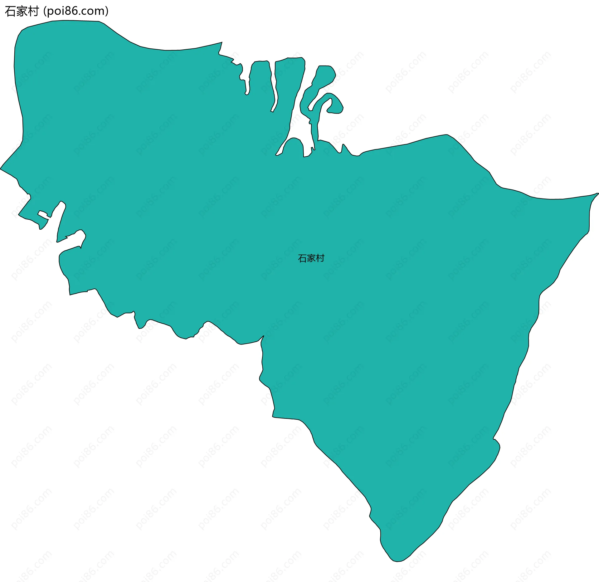 石家村边界地图