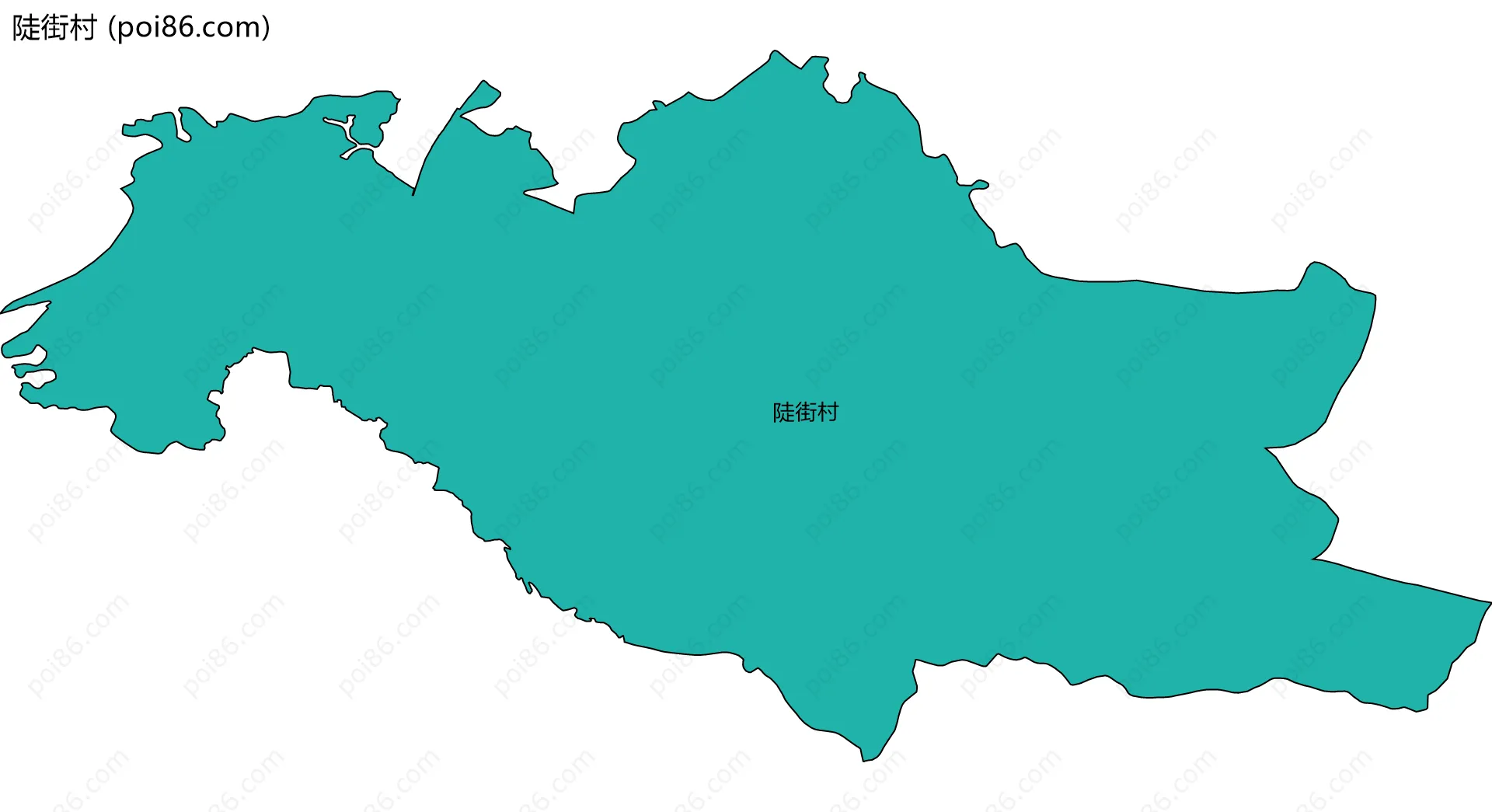 陡街村边界地图