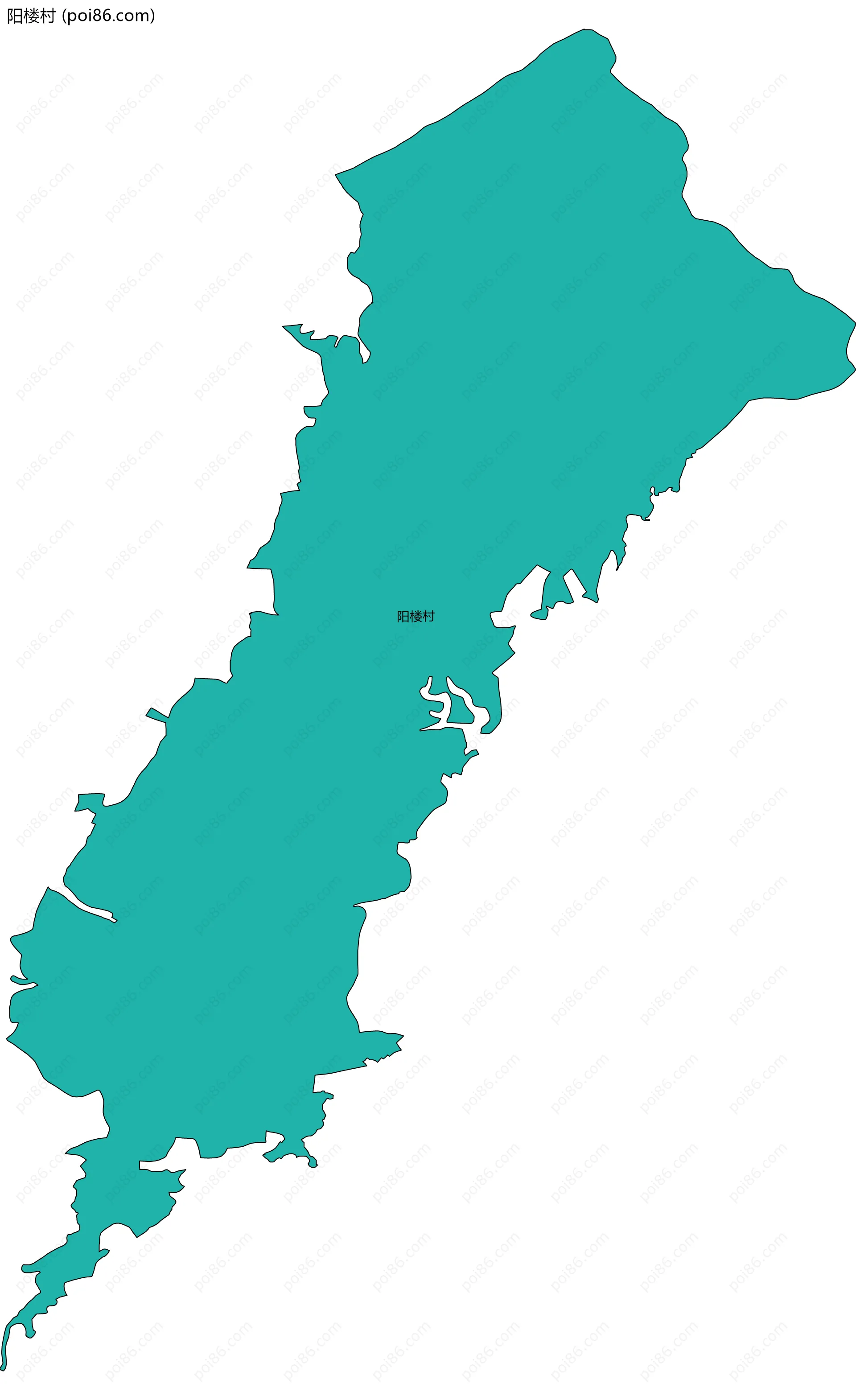 阳楼村边界地图