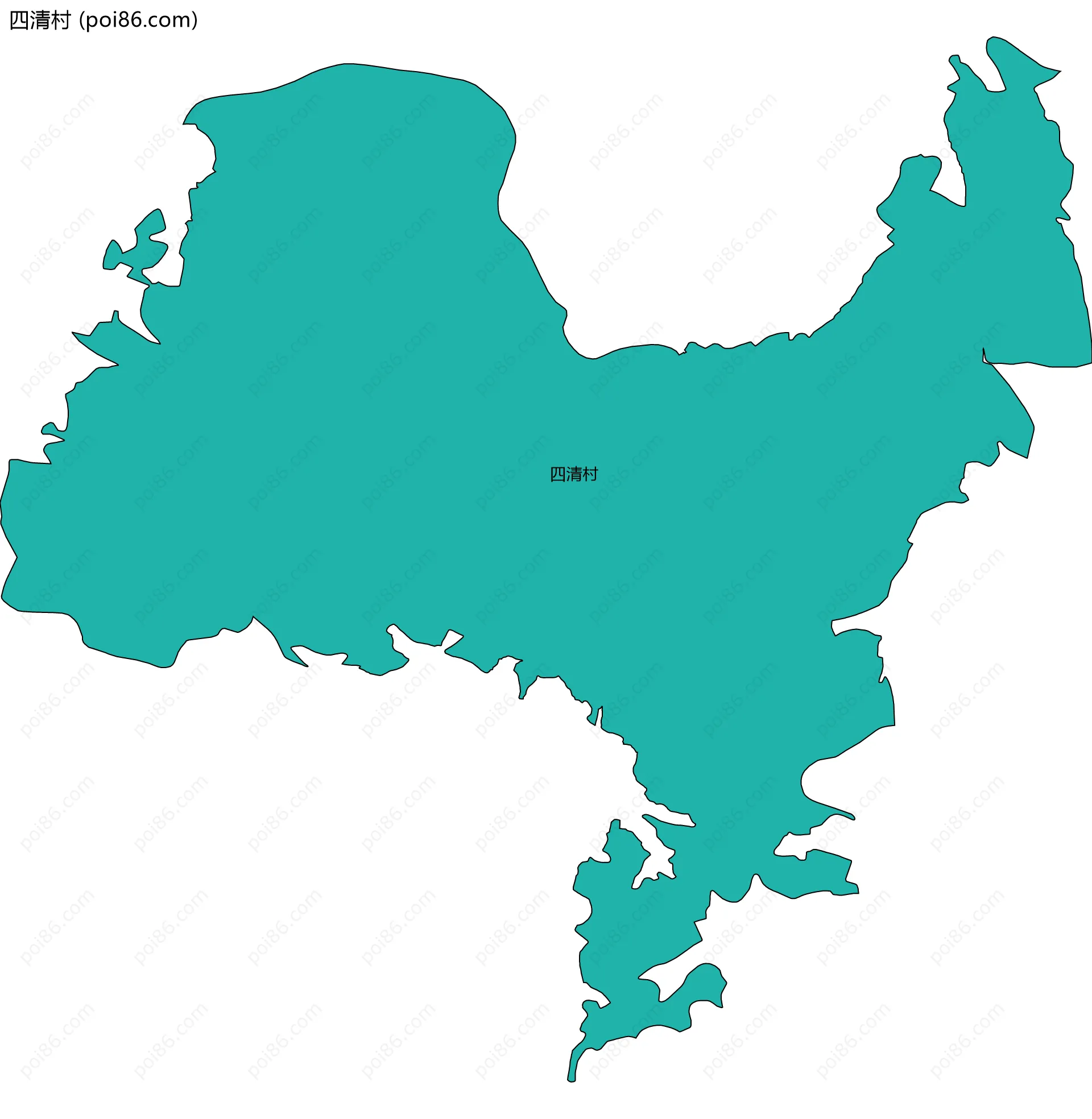 四清村边界地图