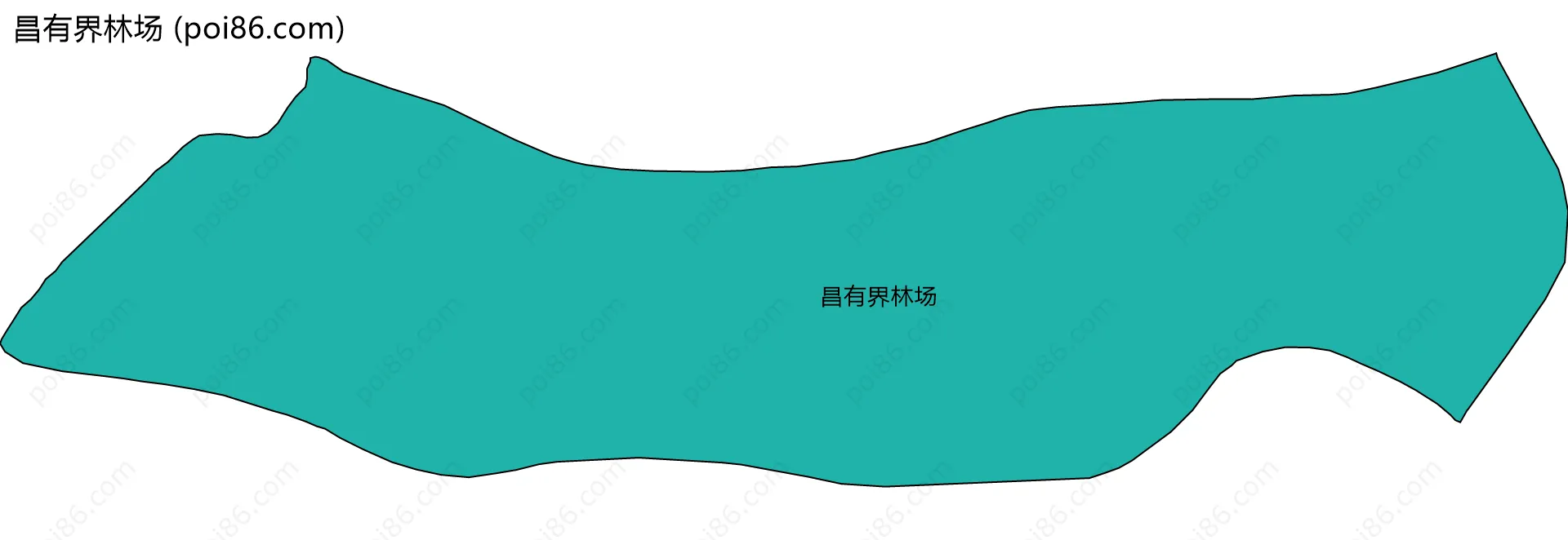 昌有界林场边界地图