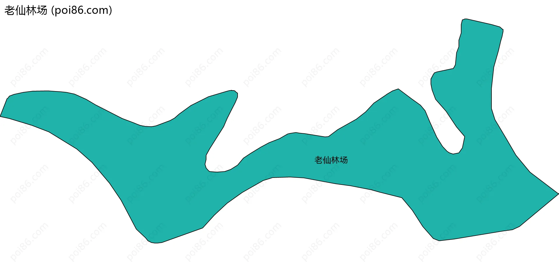 老仙林场边界地图