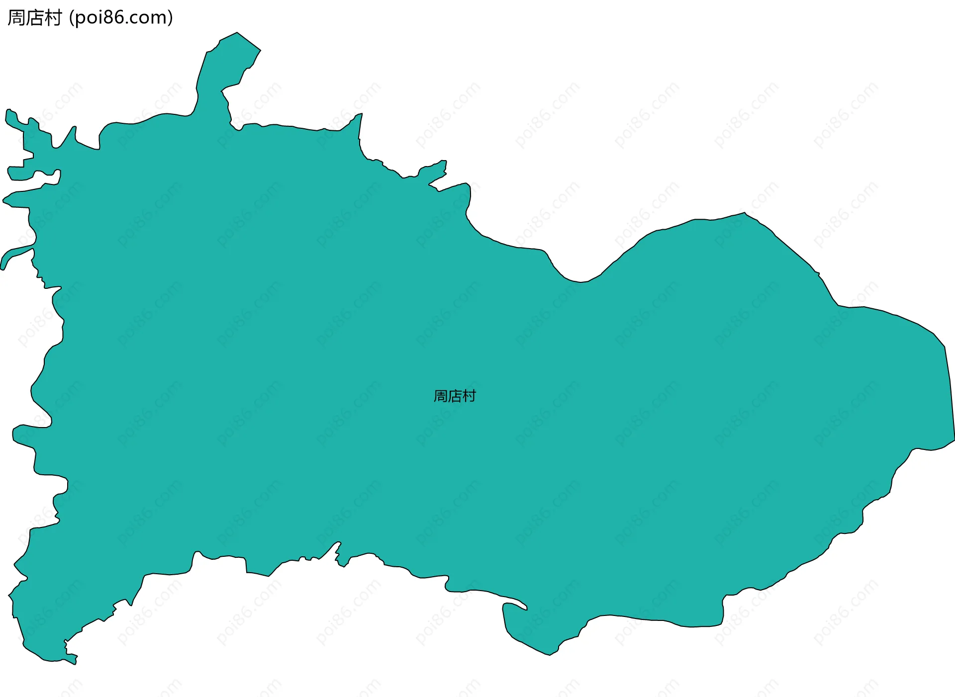 周店村边界地图