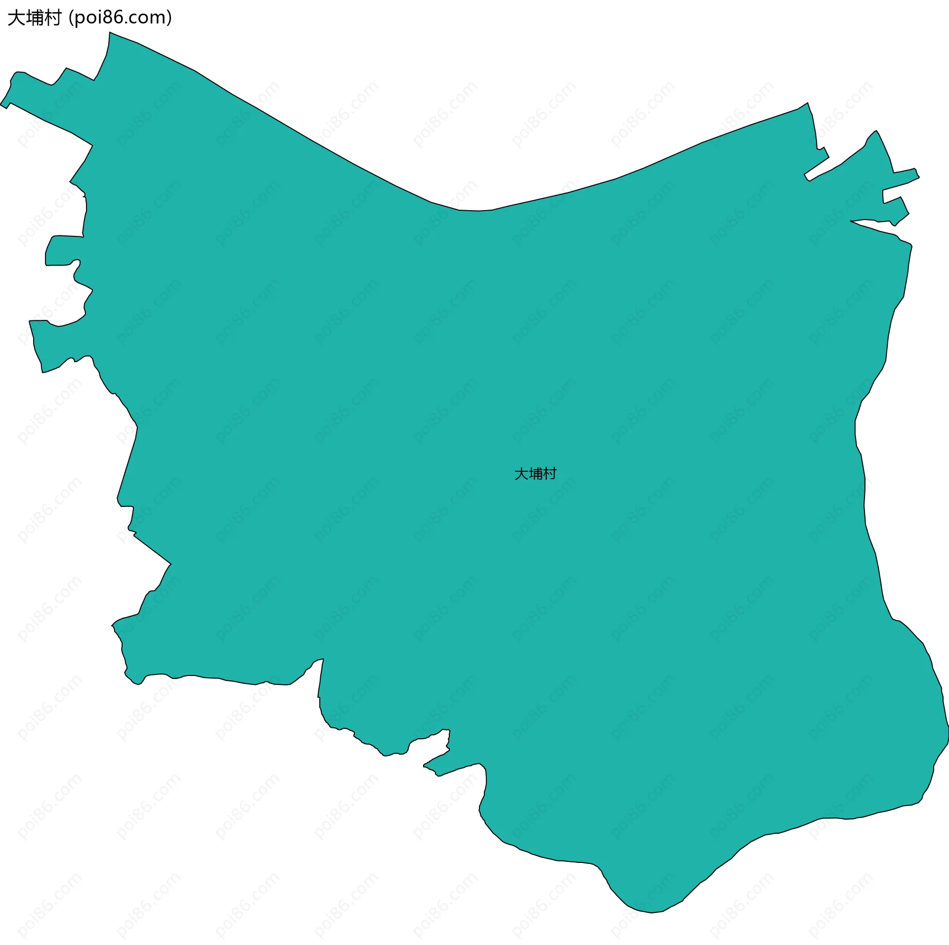 大埔村边界地图