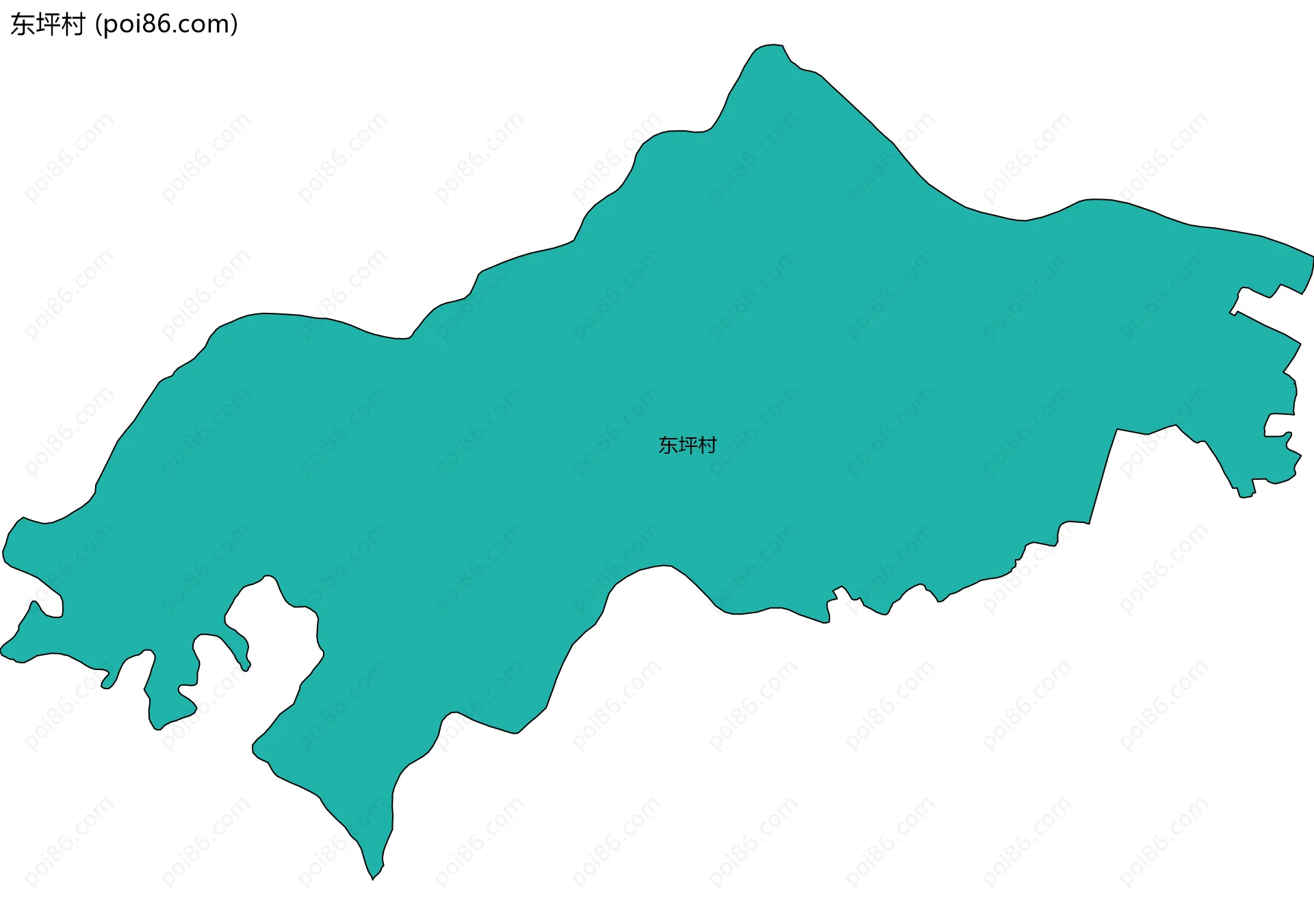 东坪村边界地图