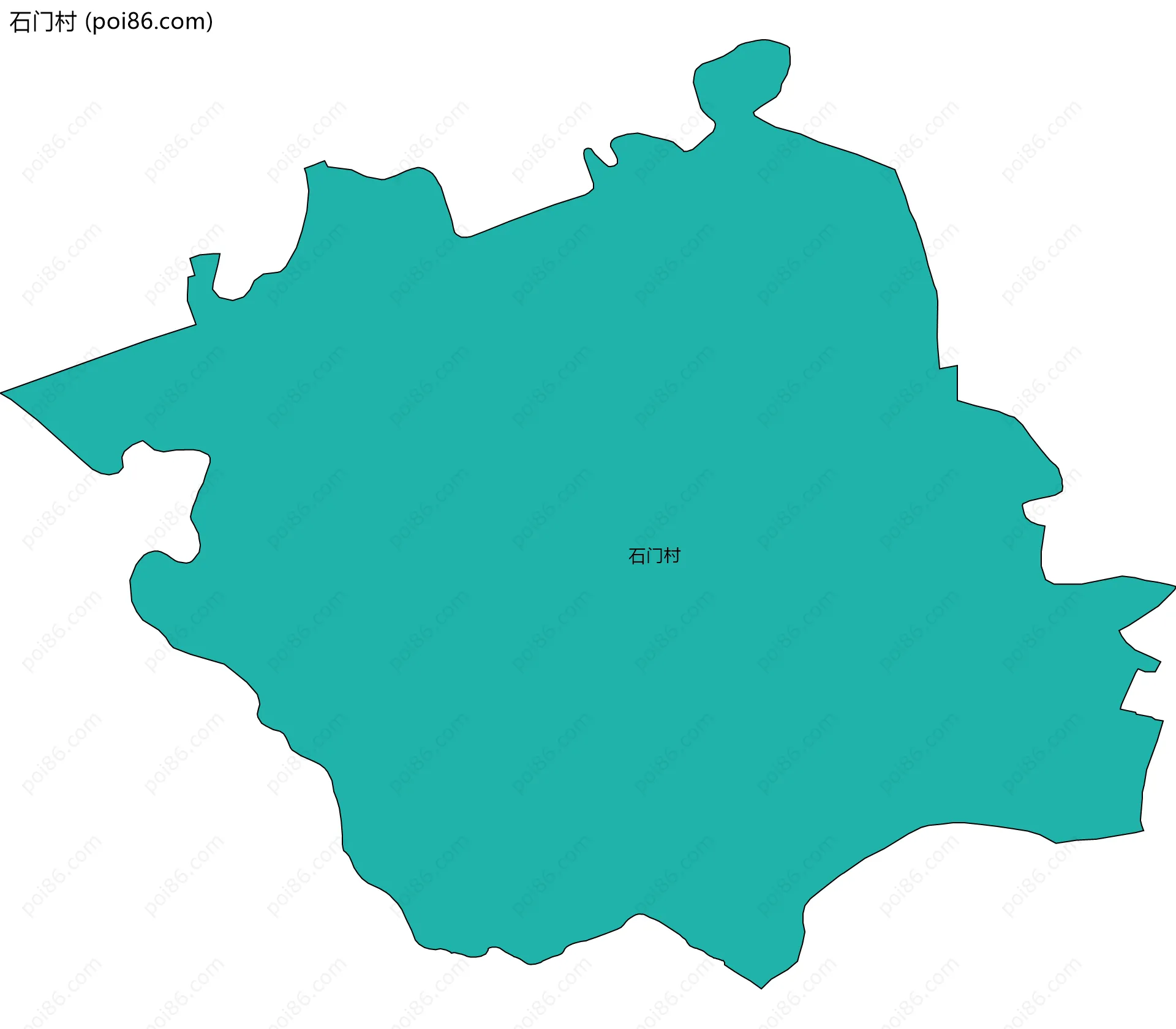 石门村边界地图