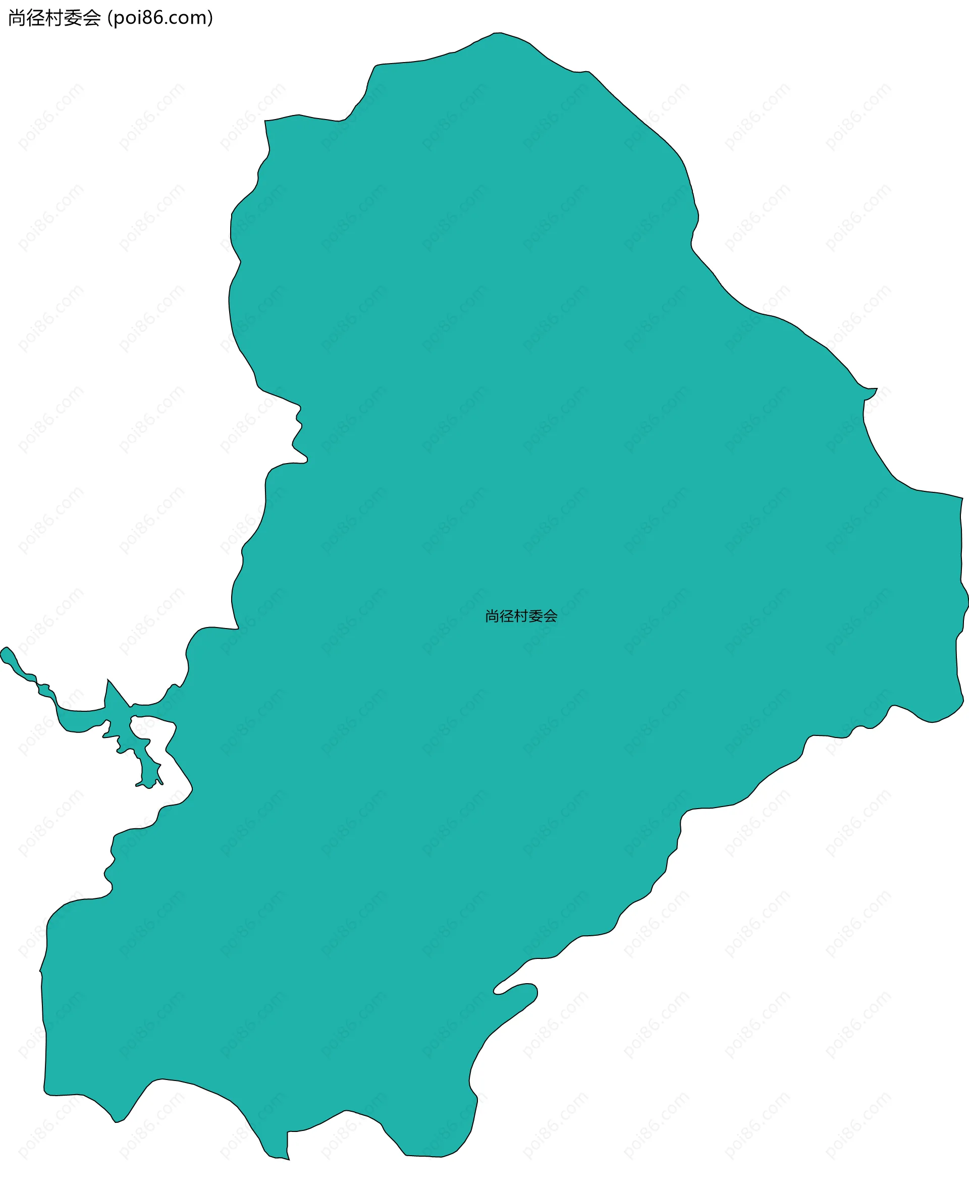 尚径村委会边界地图