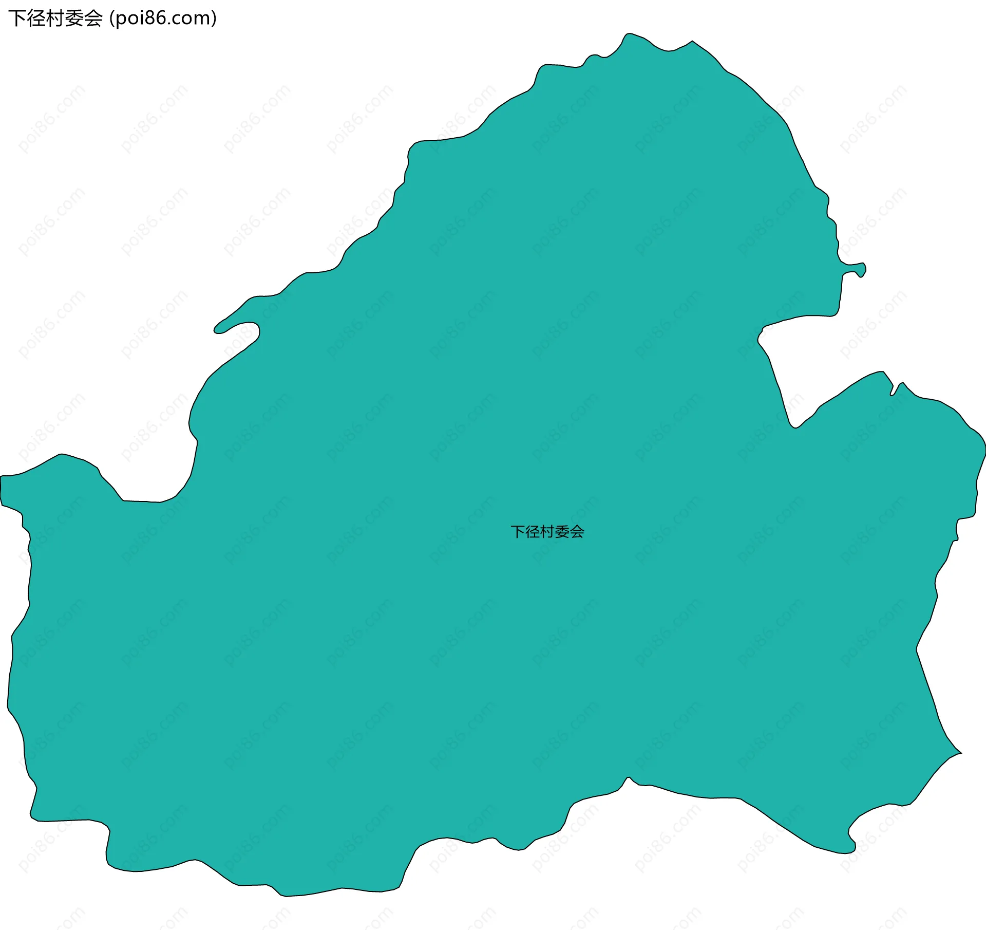 下径村委会边界地图