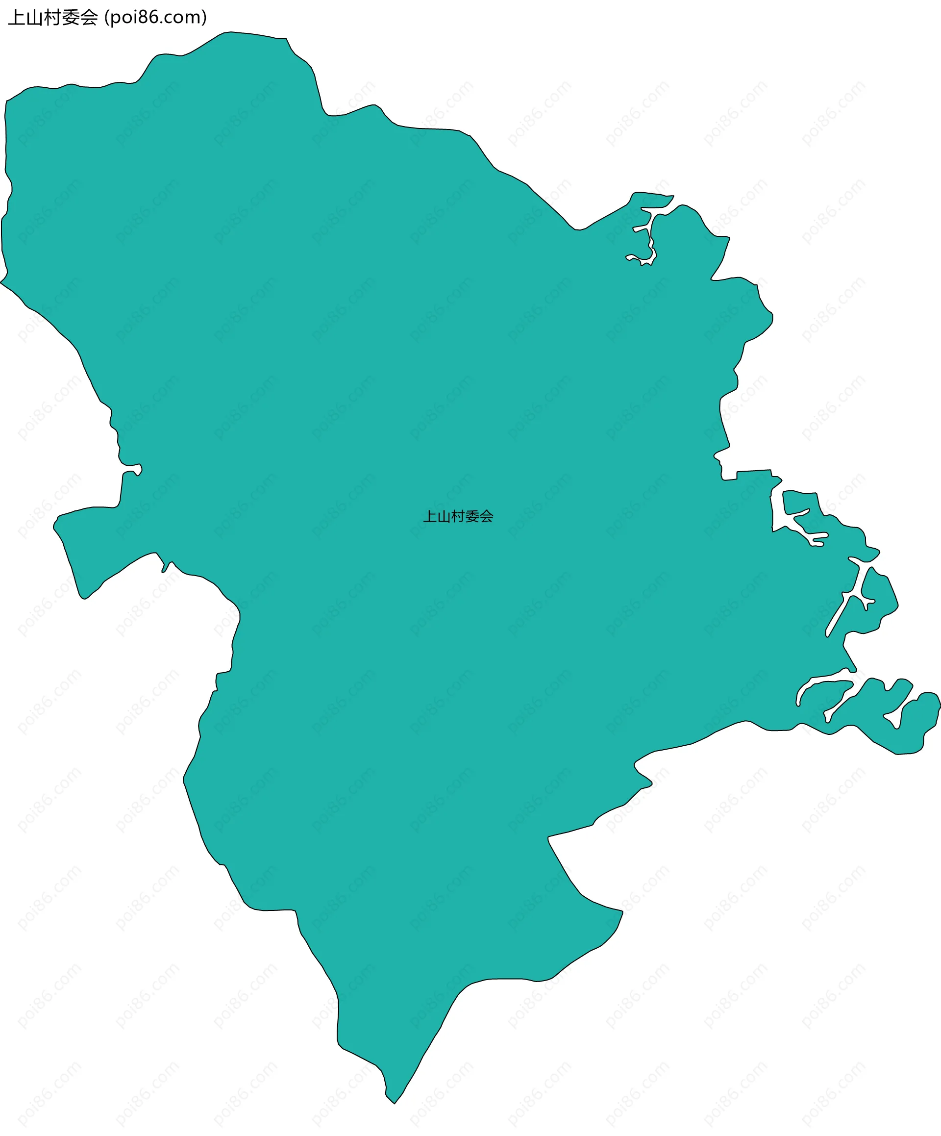 上山村委会边界地图