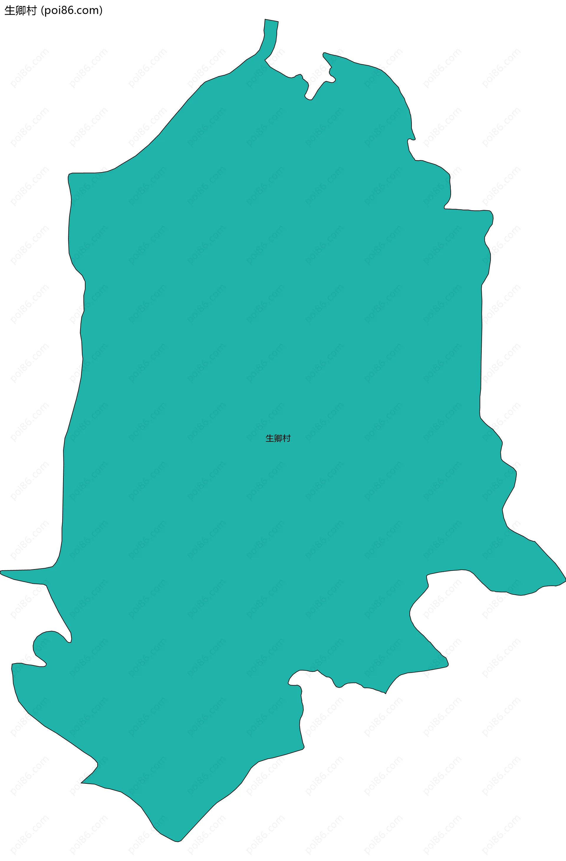 生卿村边界地图