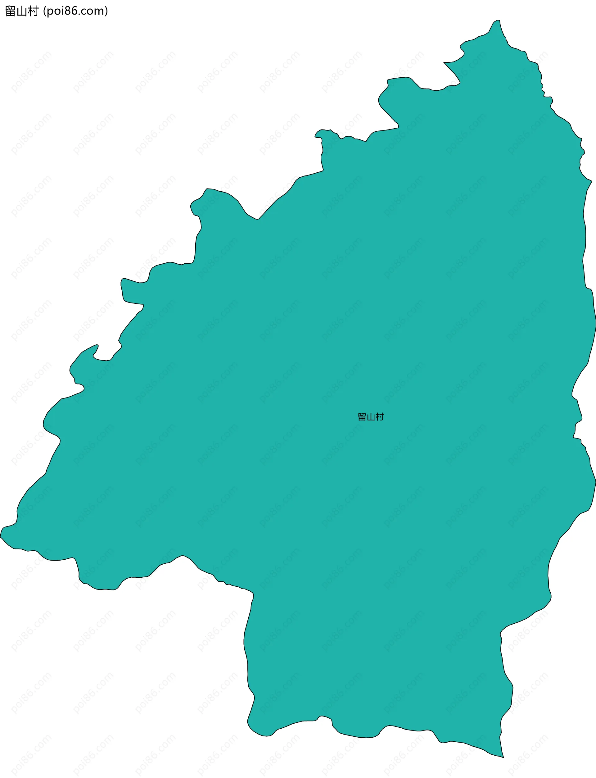 留山村边界地图