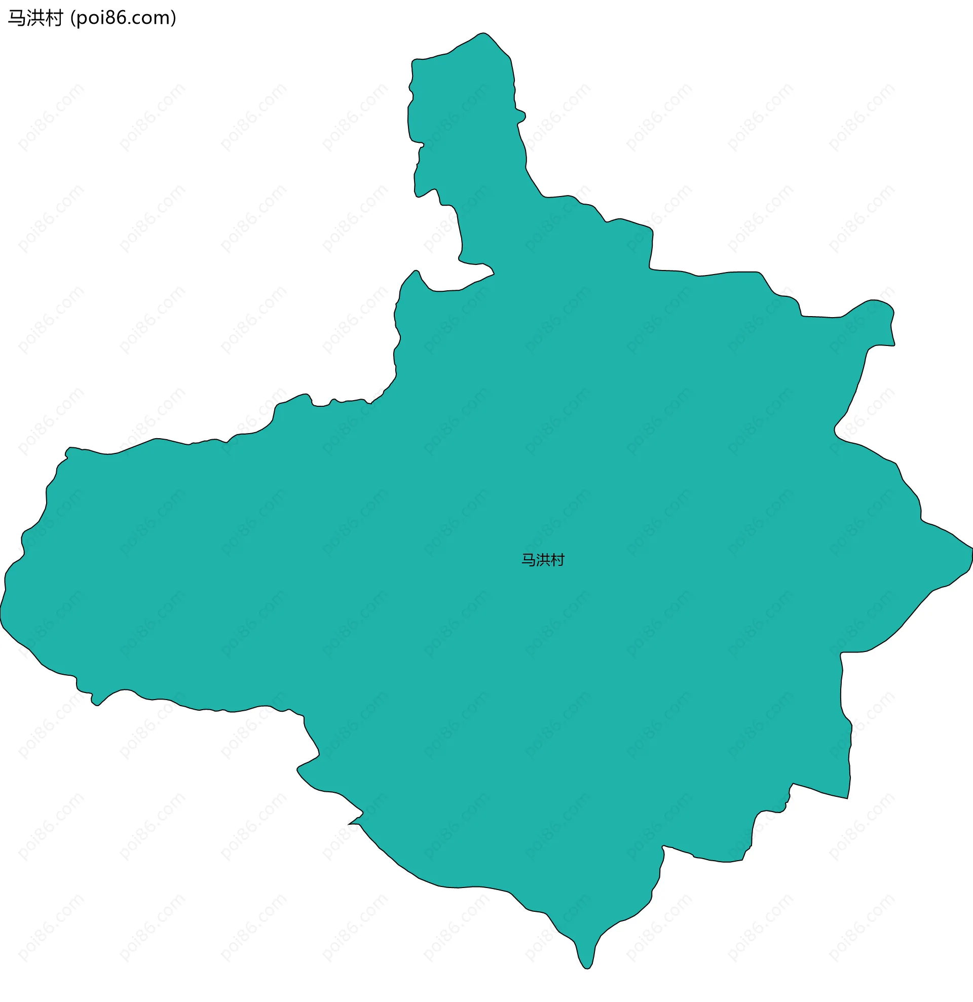 马洪村边界地图