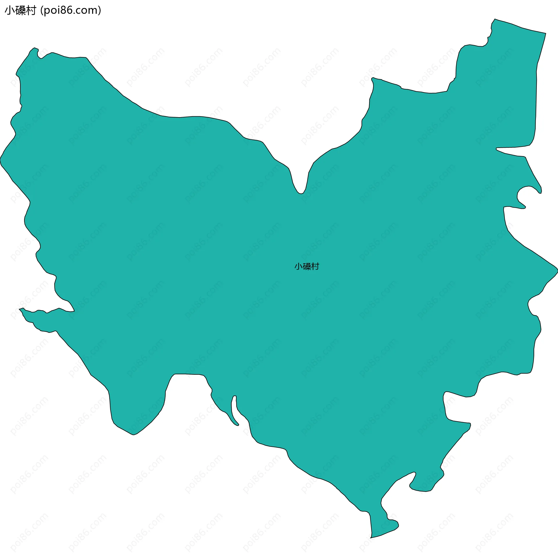 小磉村边界地图