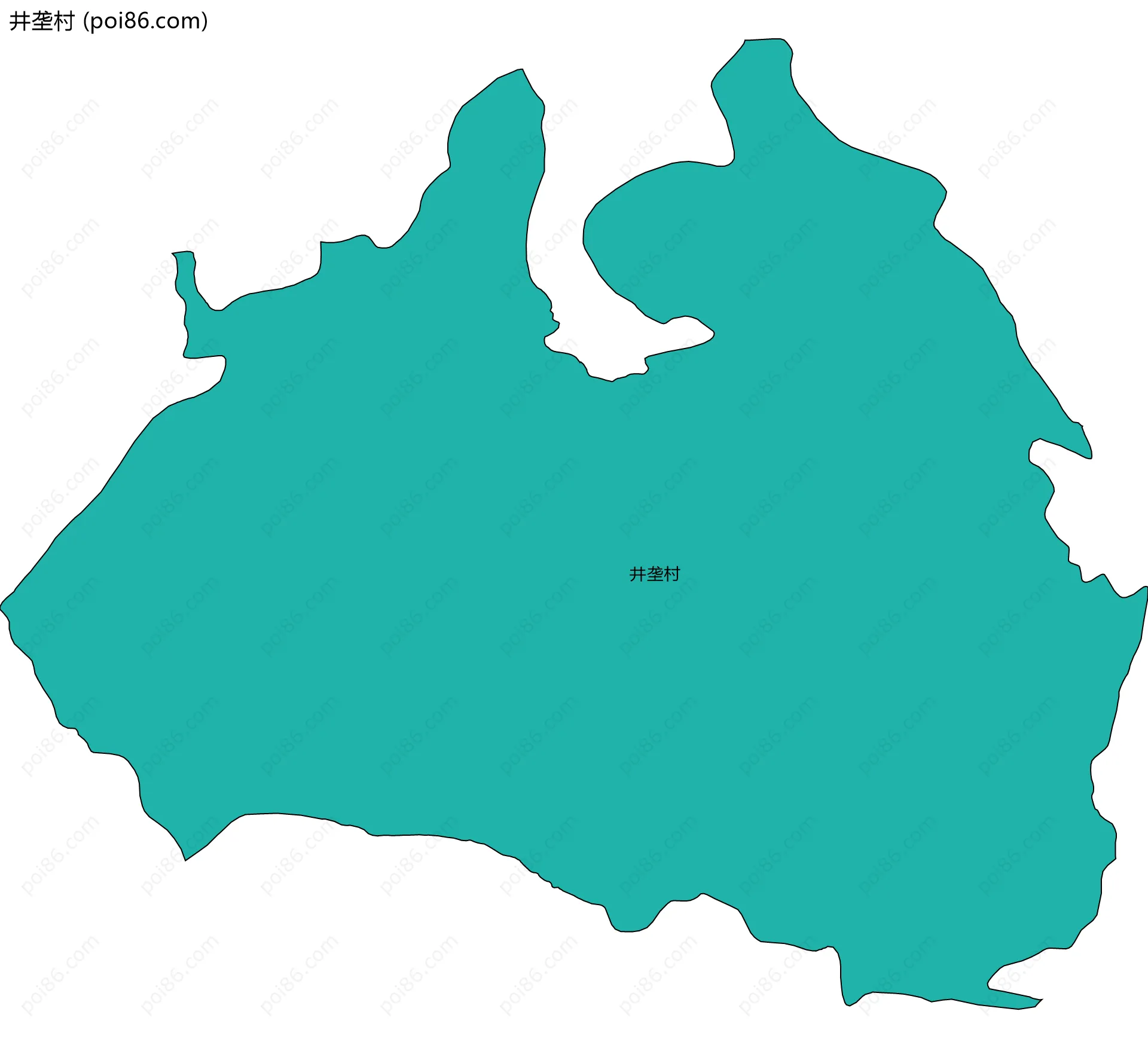 井垄村边界地图